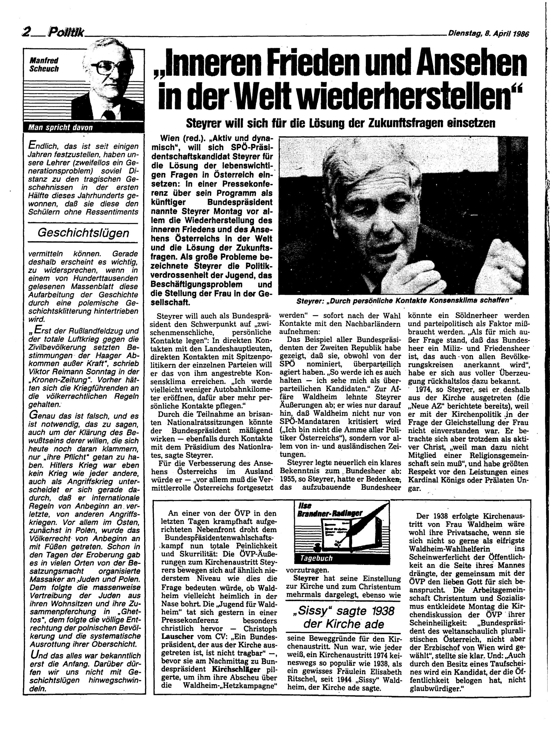 Ausgabe Di. 08.04.1986, Seite 2