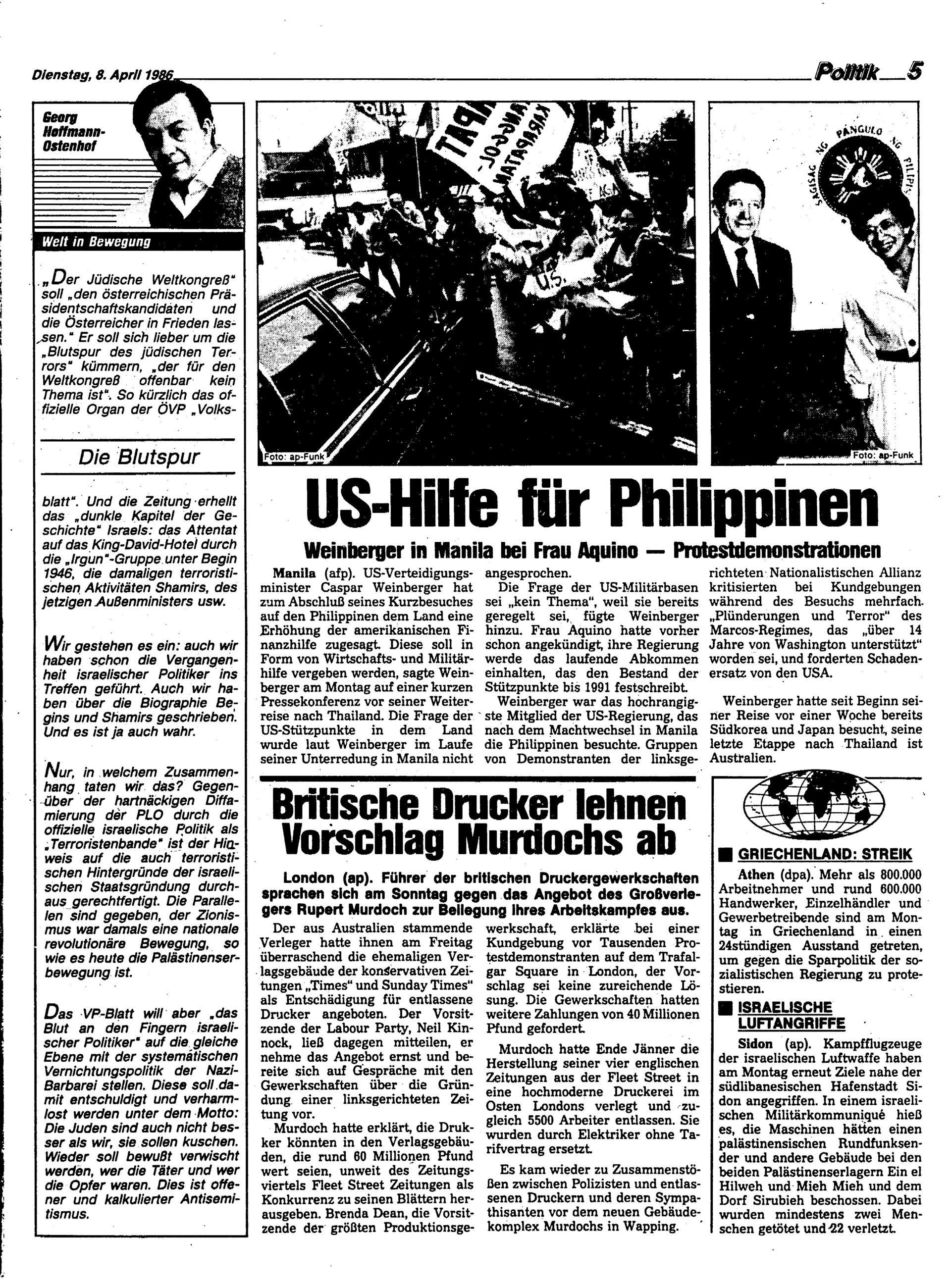 Ausgabe Di. 08.04.1986, Seite 5