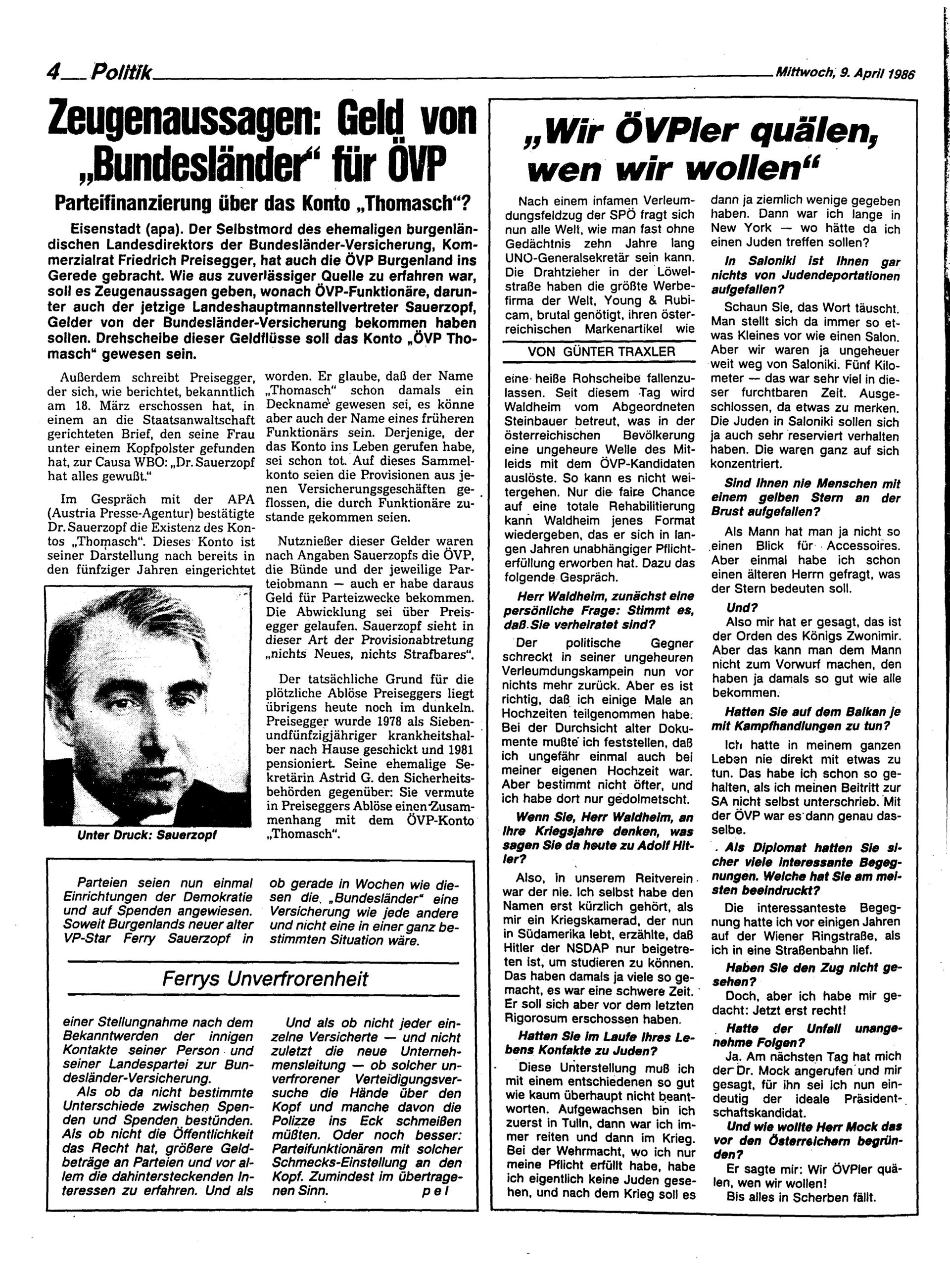 Ausgabe Mi. 09.04.1986, Seite 4