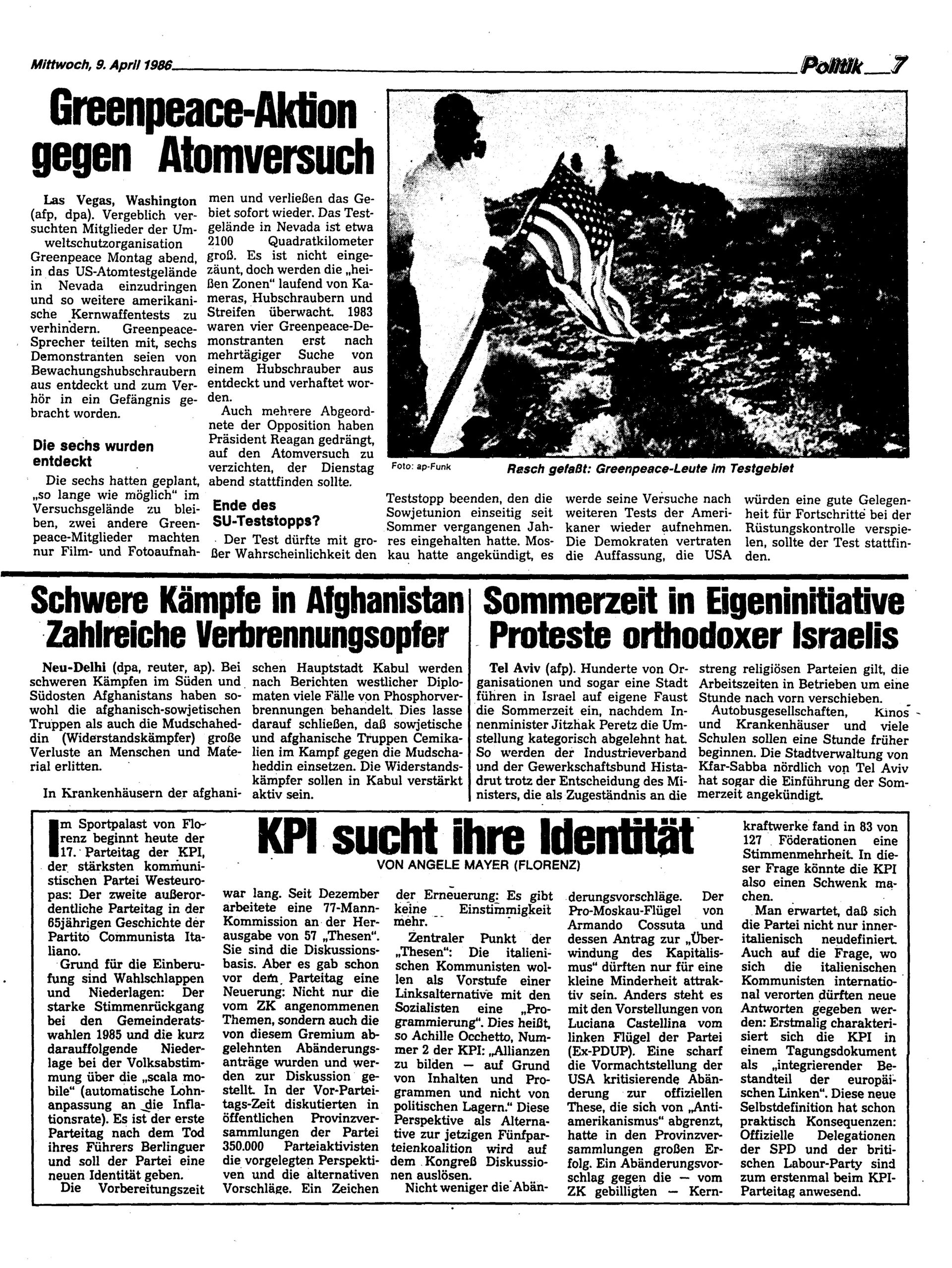 Ausgabe Mi. 09.04.1986, Seite 7
