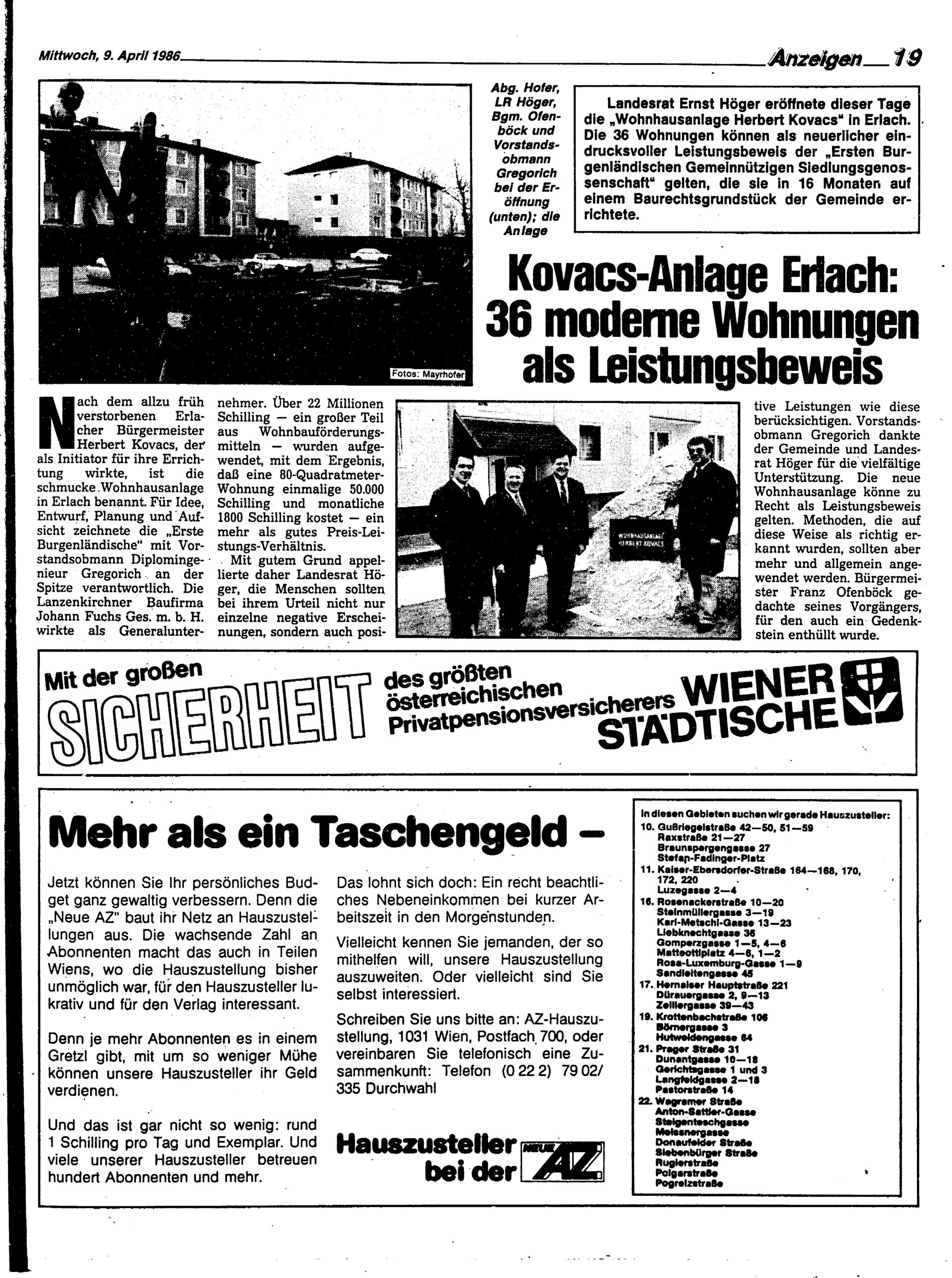 Ausgabe Mi. 09.04.1986, Seite 19