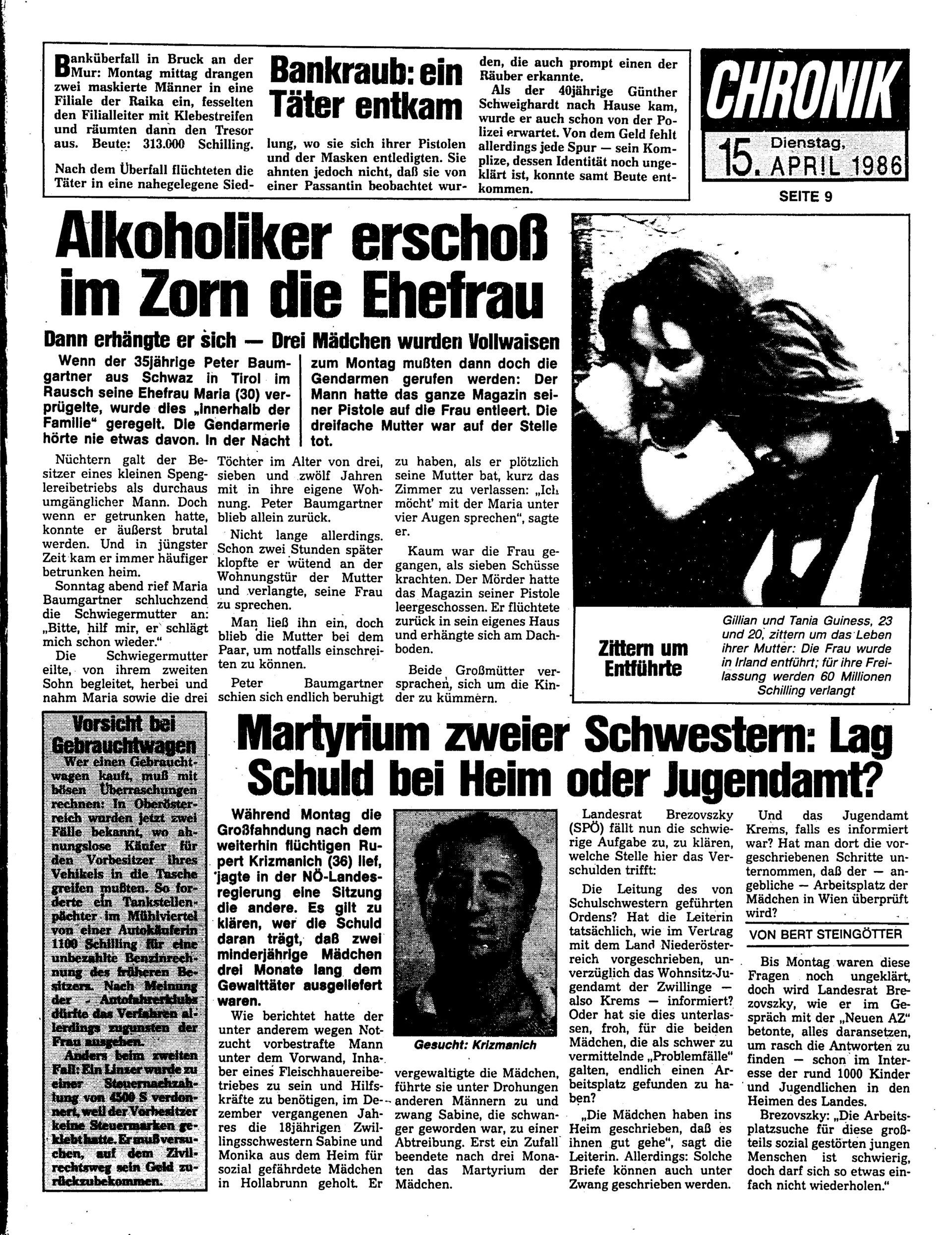 Ausgabe Di. 15.04.1986, Seite 9