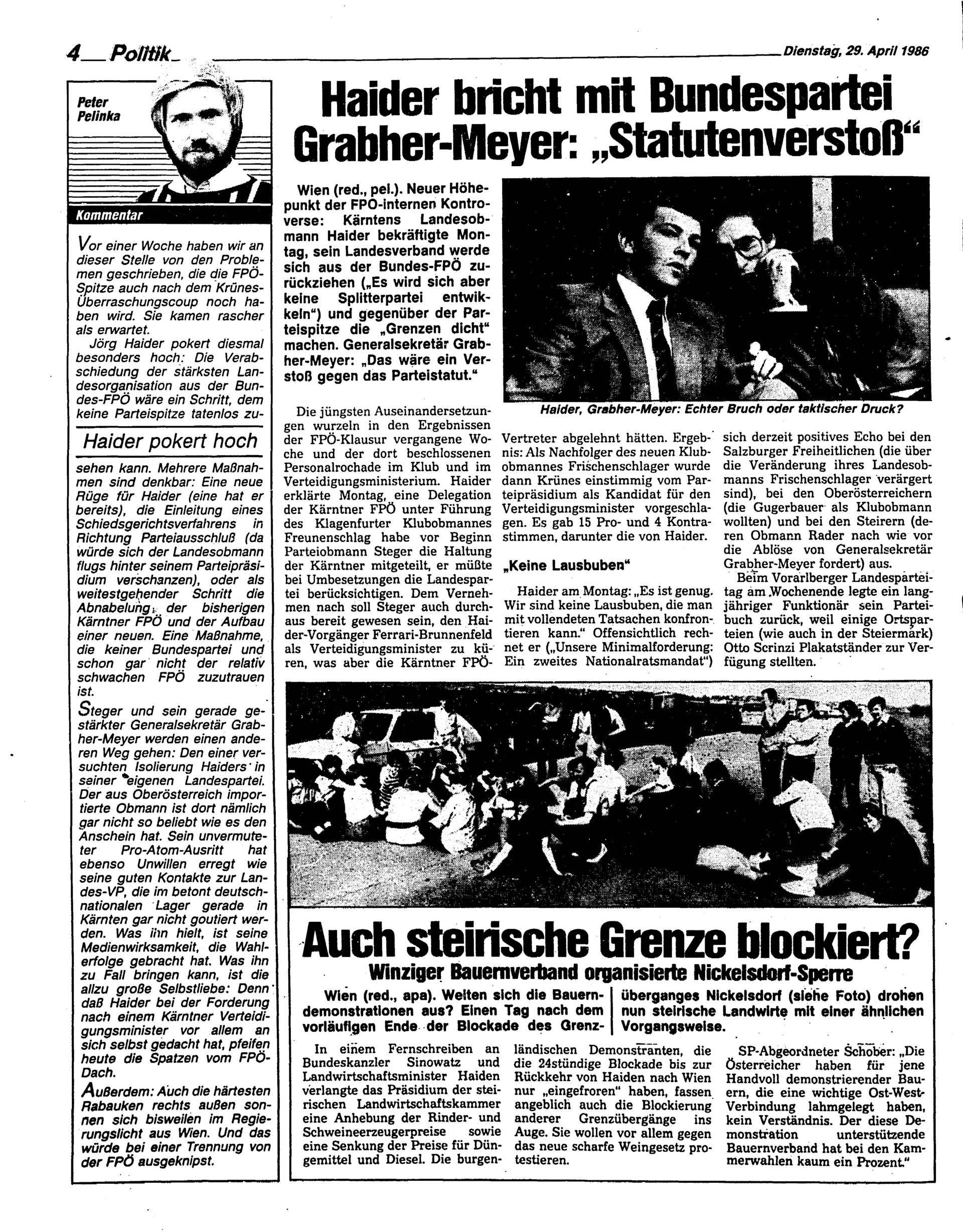 Ausgabe Di. 29.04.1986, Seite 4