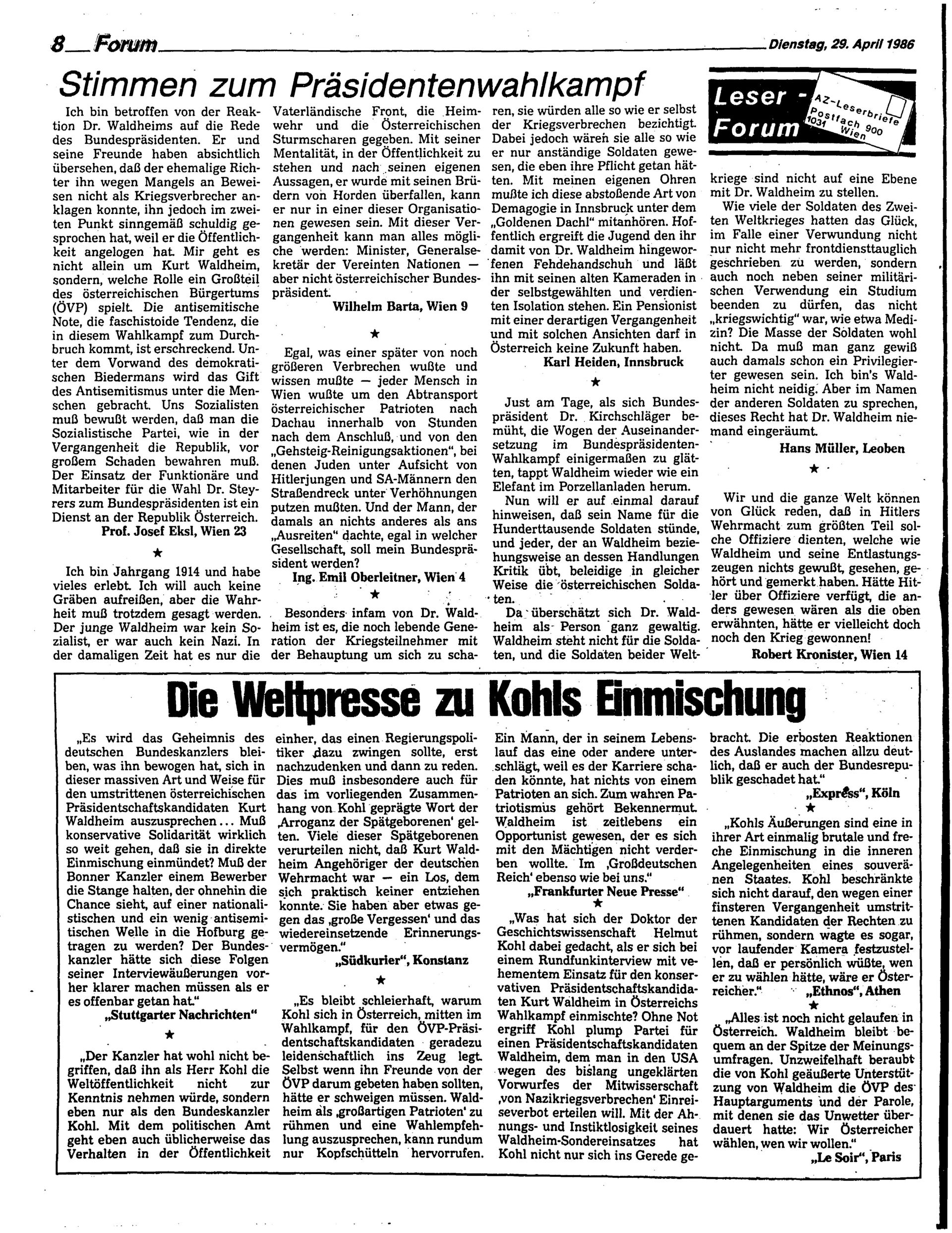 Ausgabe Di. 29.04.1986, Seite 8