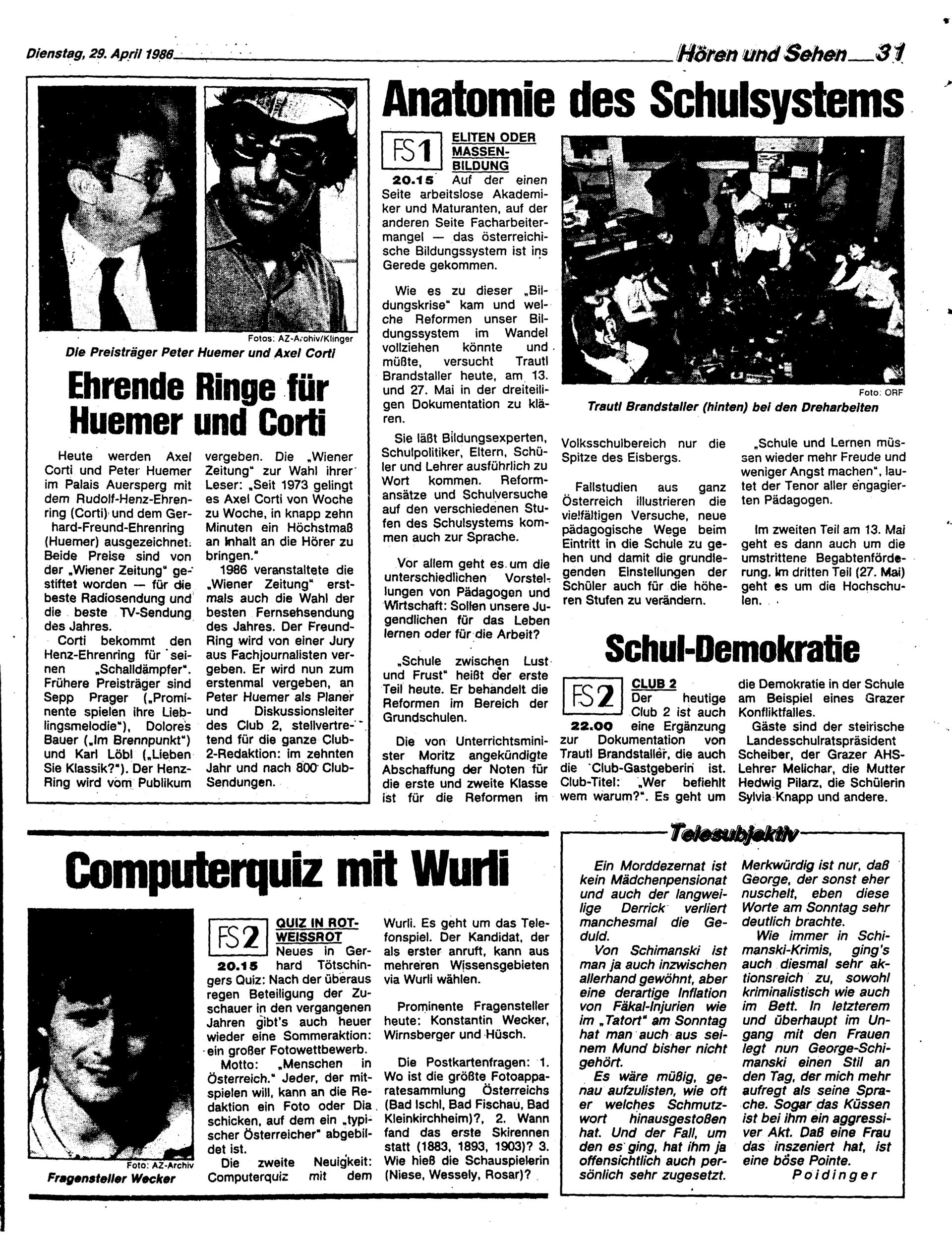 Ausgabe Di. 29.04.1986, Seite 31