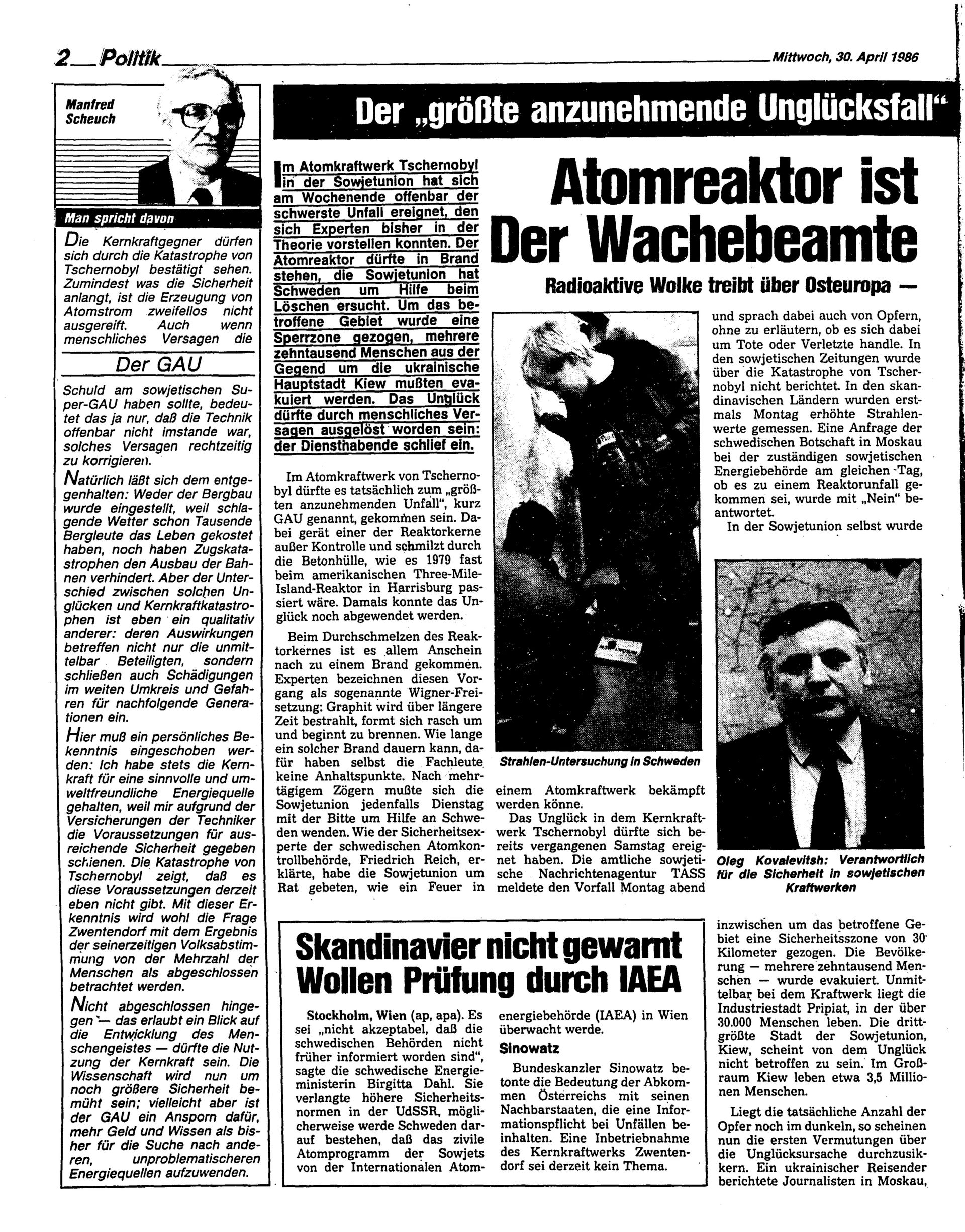 Ausgabe Mi. 30.04.1986, Seite 2