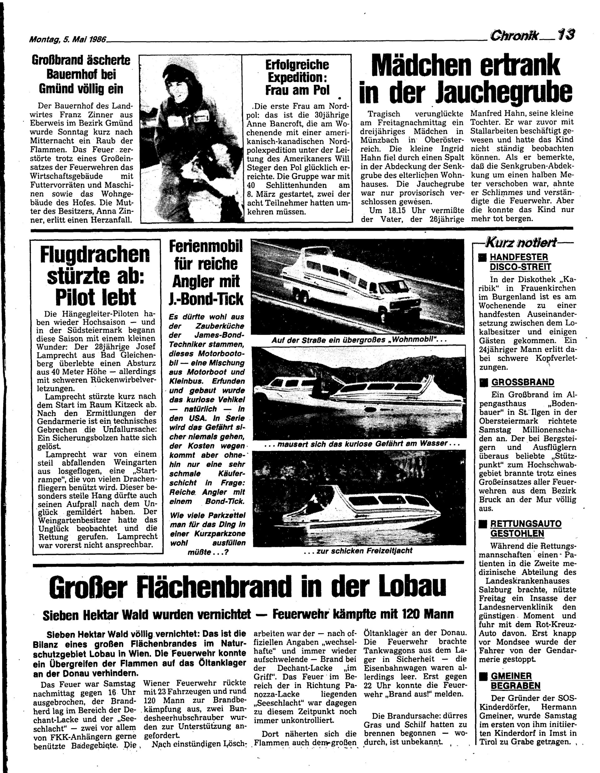 Ausgabe Mo. 05.05.1986, Seite 13