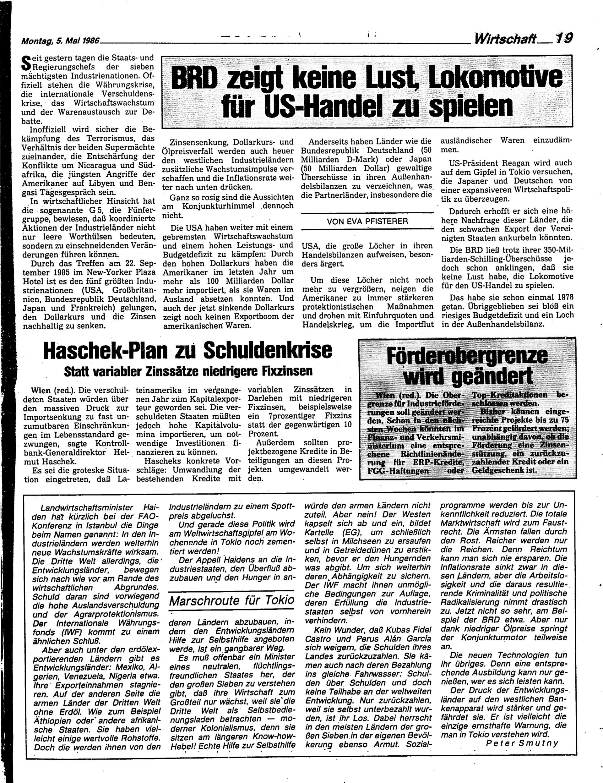 Ausgabe Mo. 05.05.1986, Seite 19