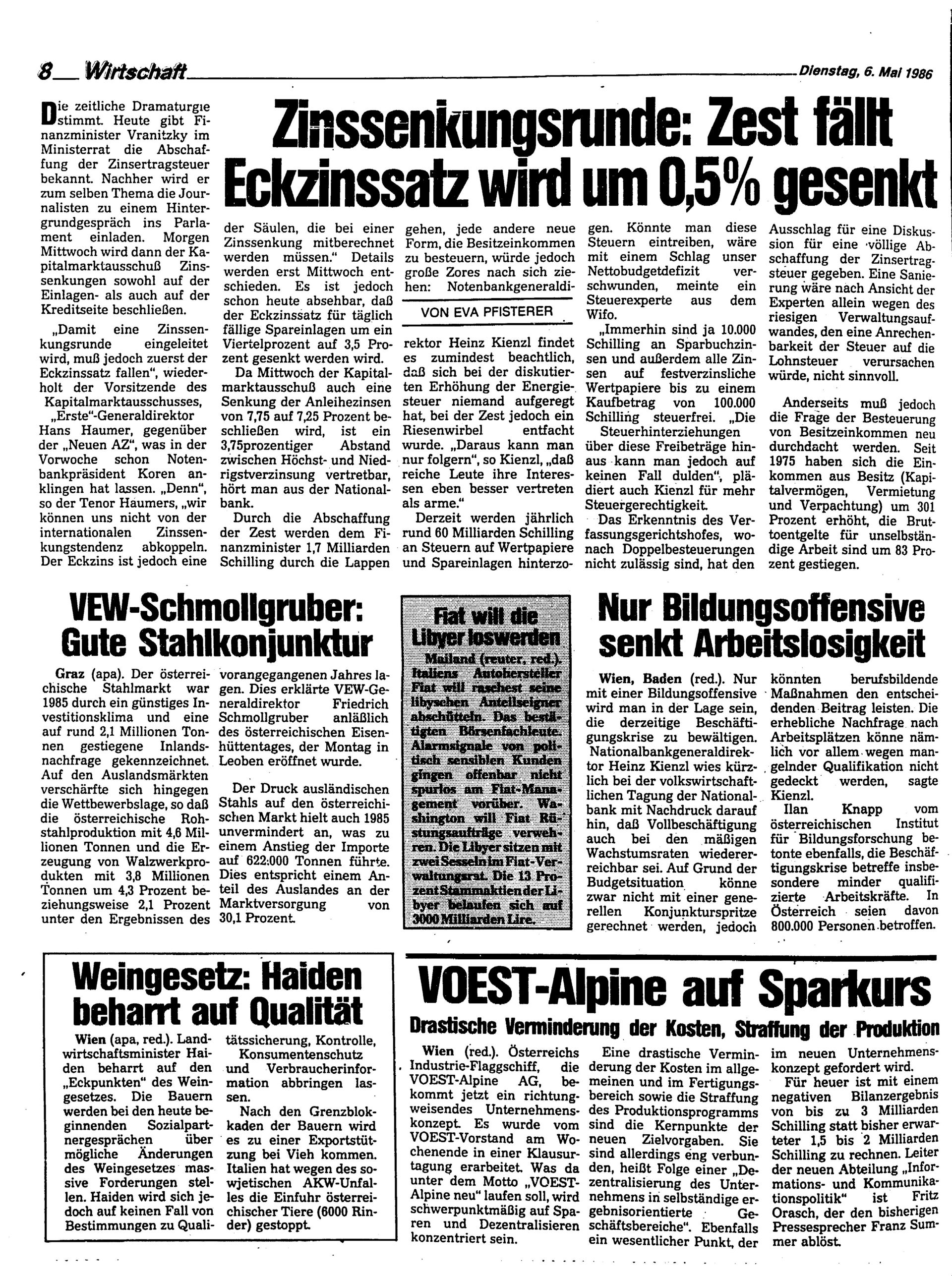 Ausgabe Di. 06.05.1986, Seite 8