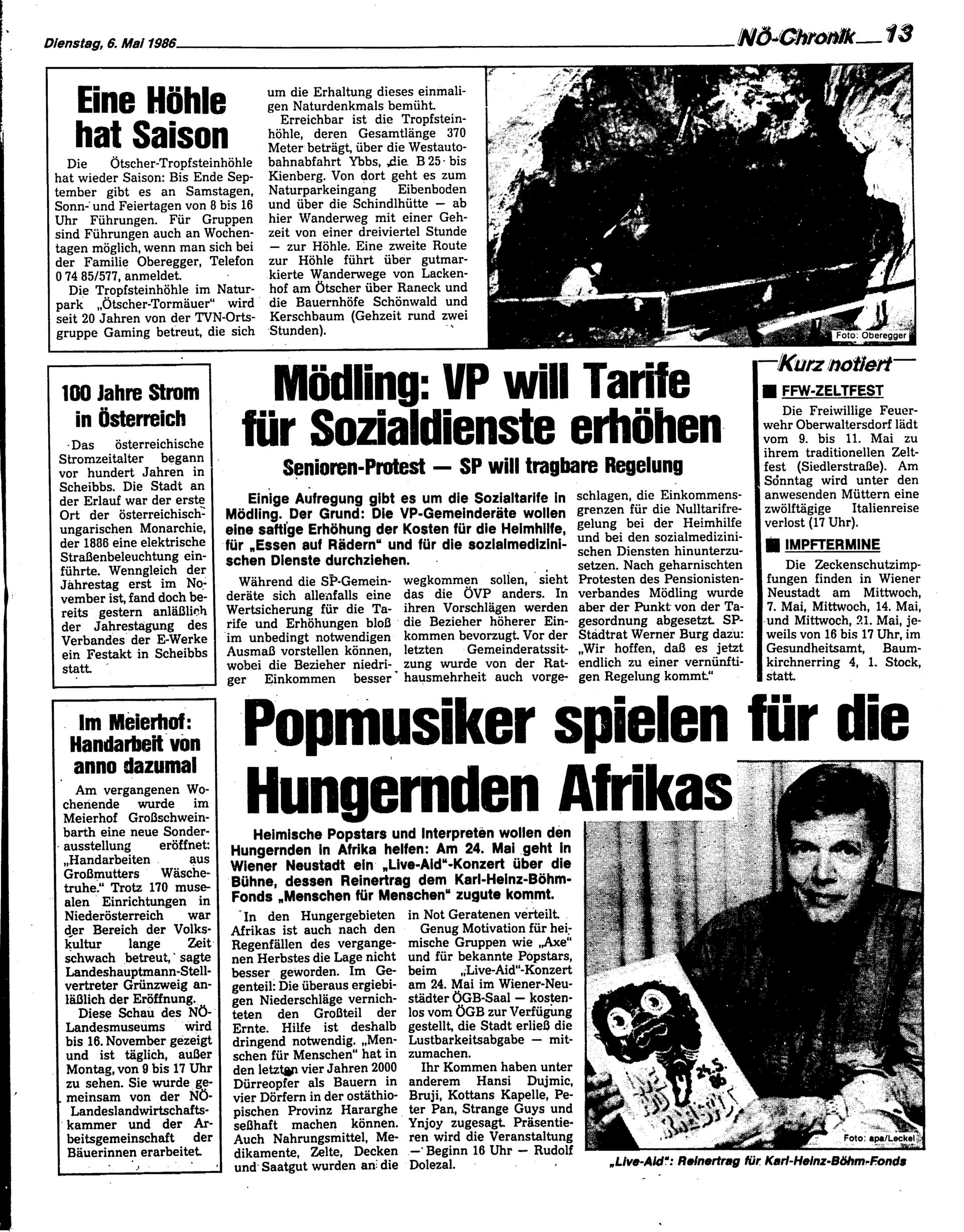 Ausgabe Di. 06.05.1986, Seite 13