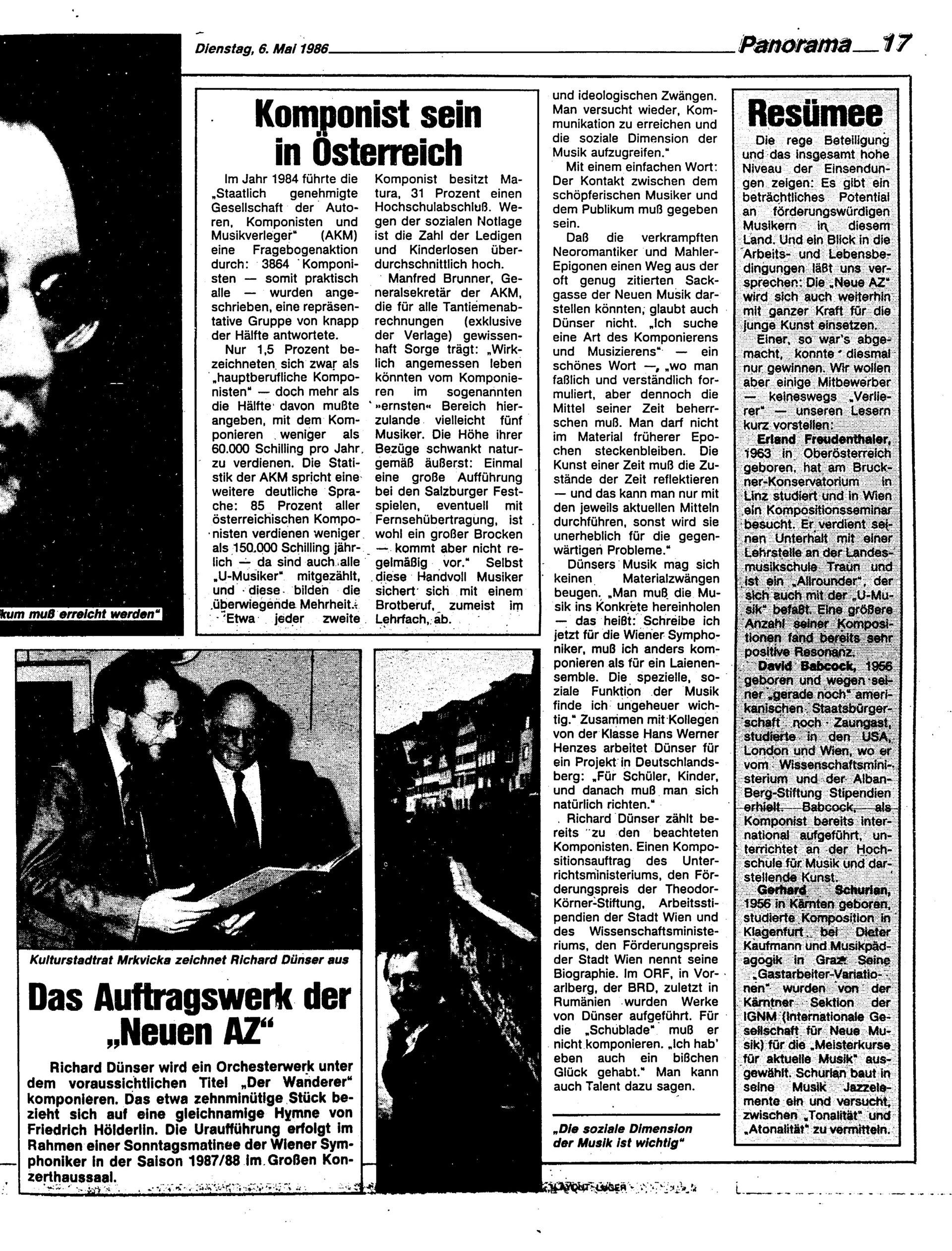 Ausgabe Di. 06.05.1986, Seite 17