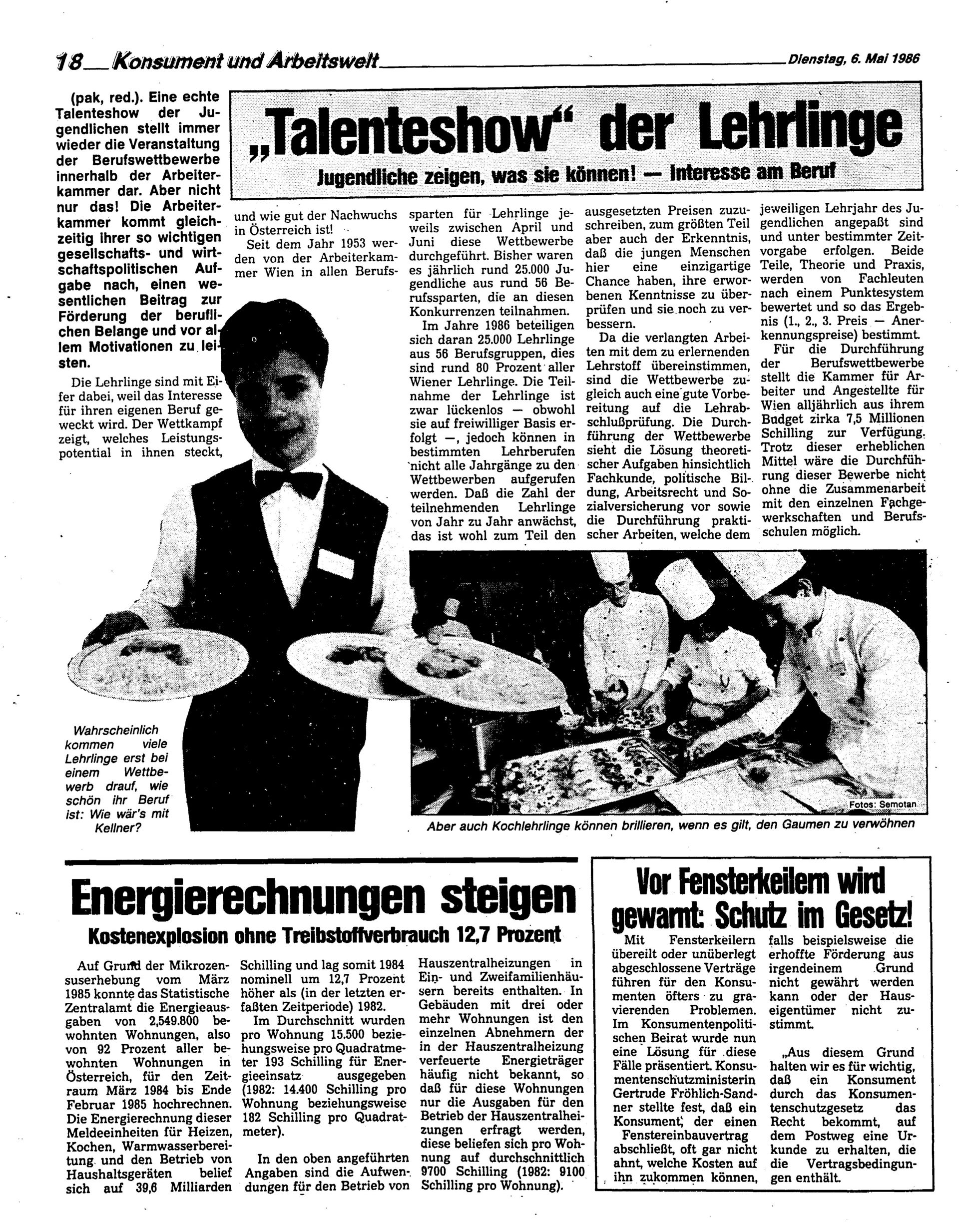 Ausgabe Di. 06.05.1986, Seite 18