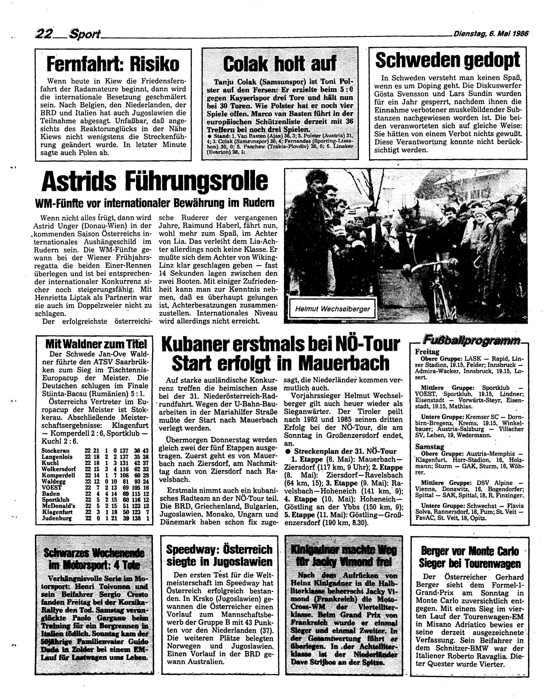 Ausgabe Di. 06.05.1986, Seite 22