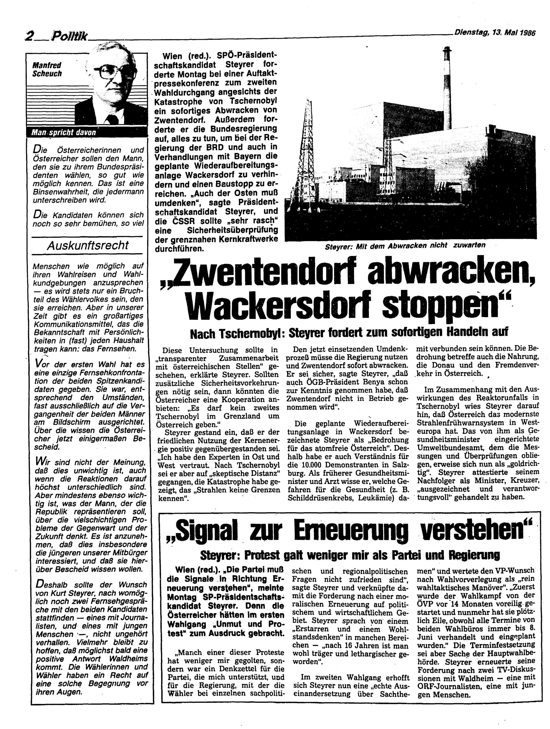 Ausgabe Di. 13.05.1986, Seite 2