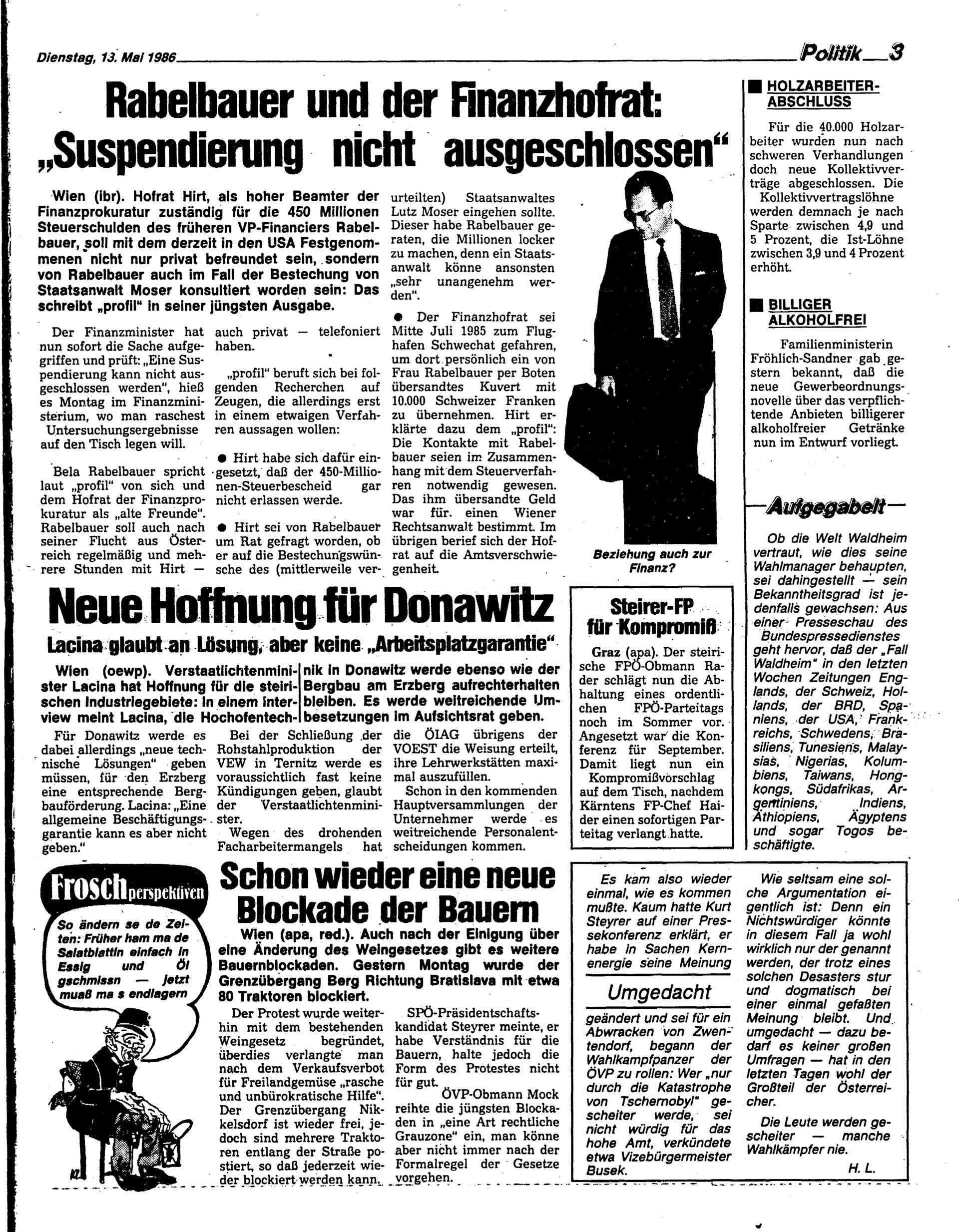 Ausgabe Di. 13.05.1986, Seite 3