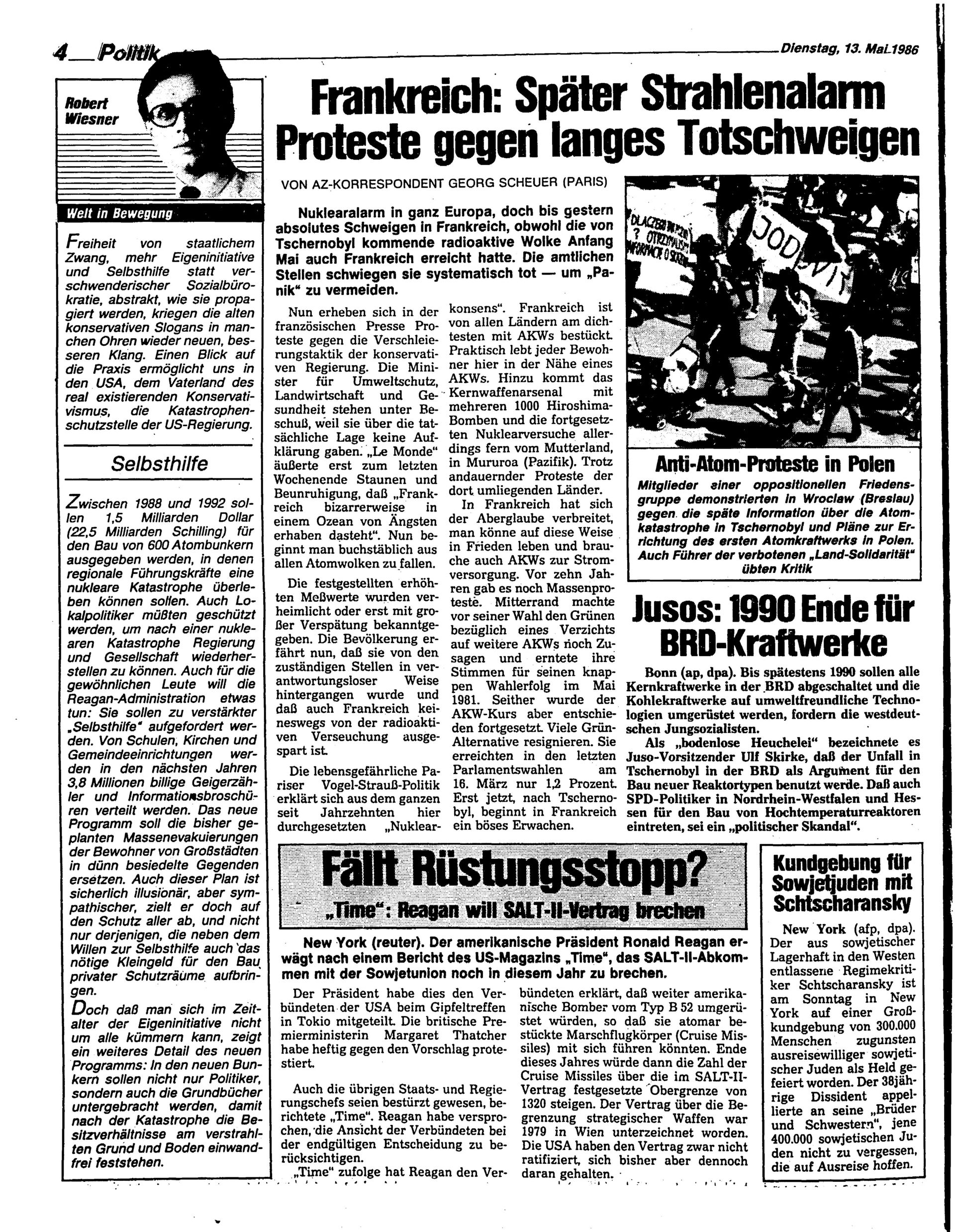 Ausgabe Di. 13.05.1986, Seite 4