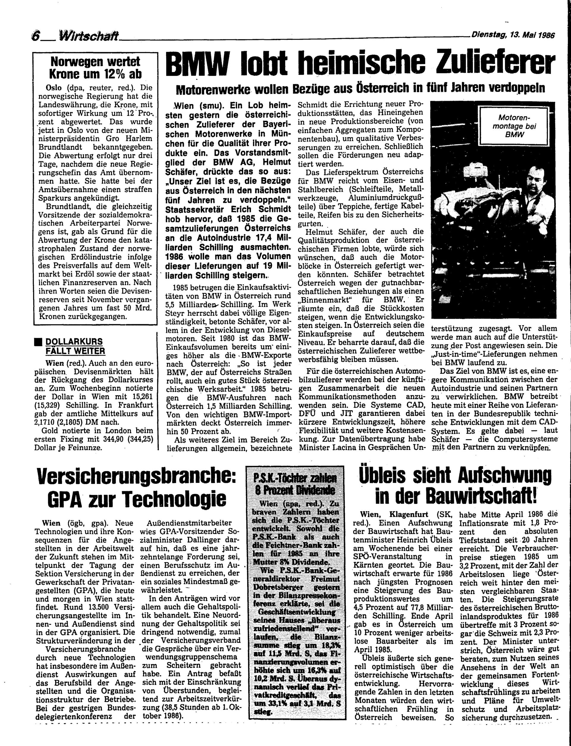 Ausgabe Di. 13.05.1986, Seite 6