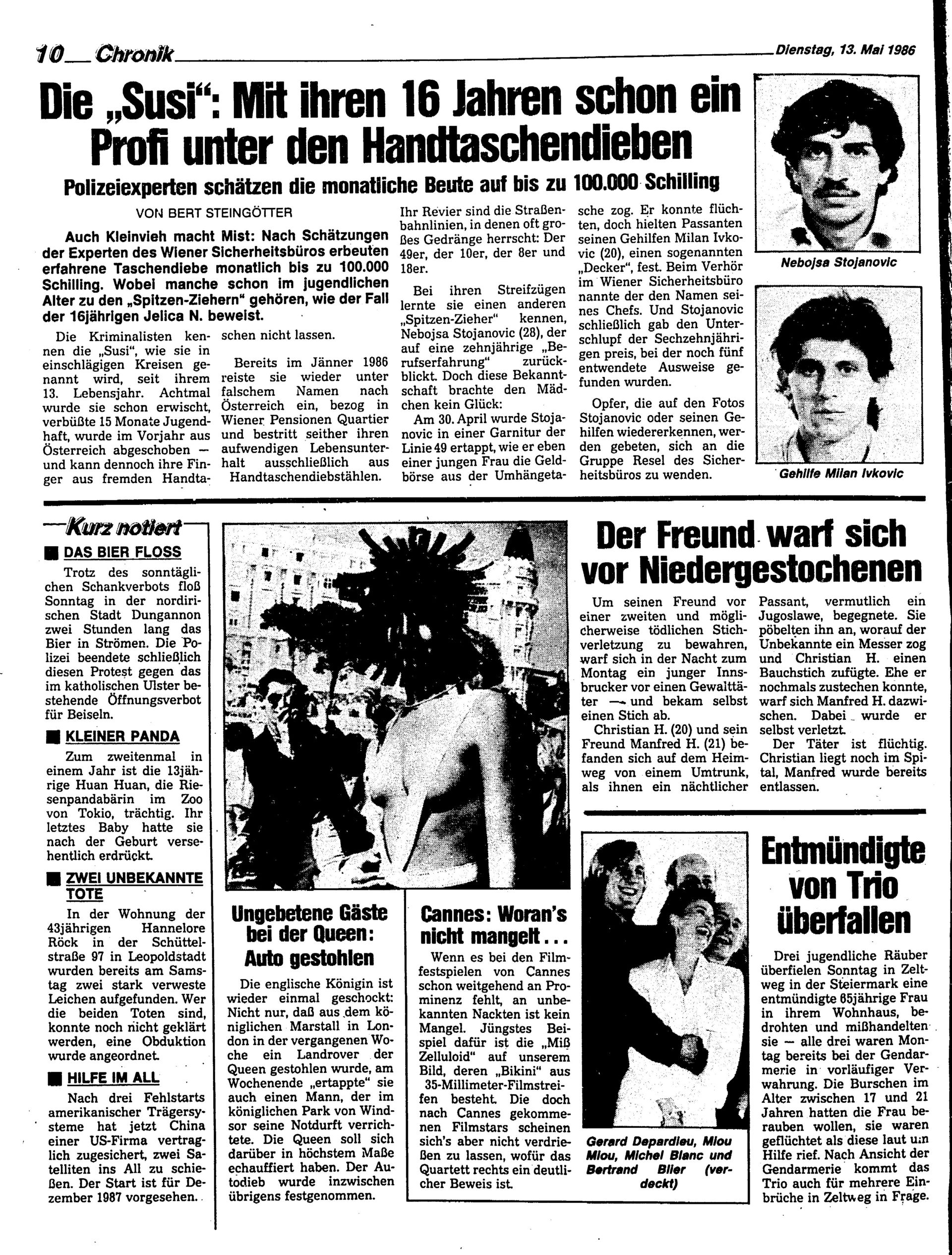 Ausgabe Di. 13.05.1986, Seite 10