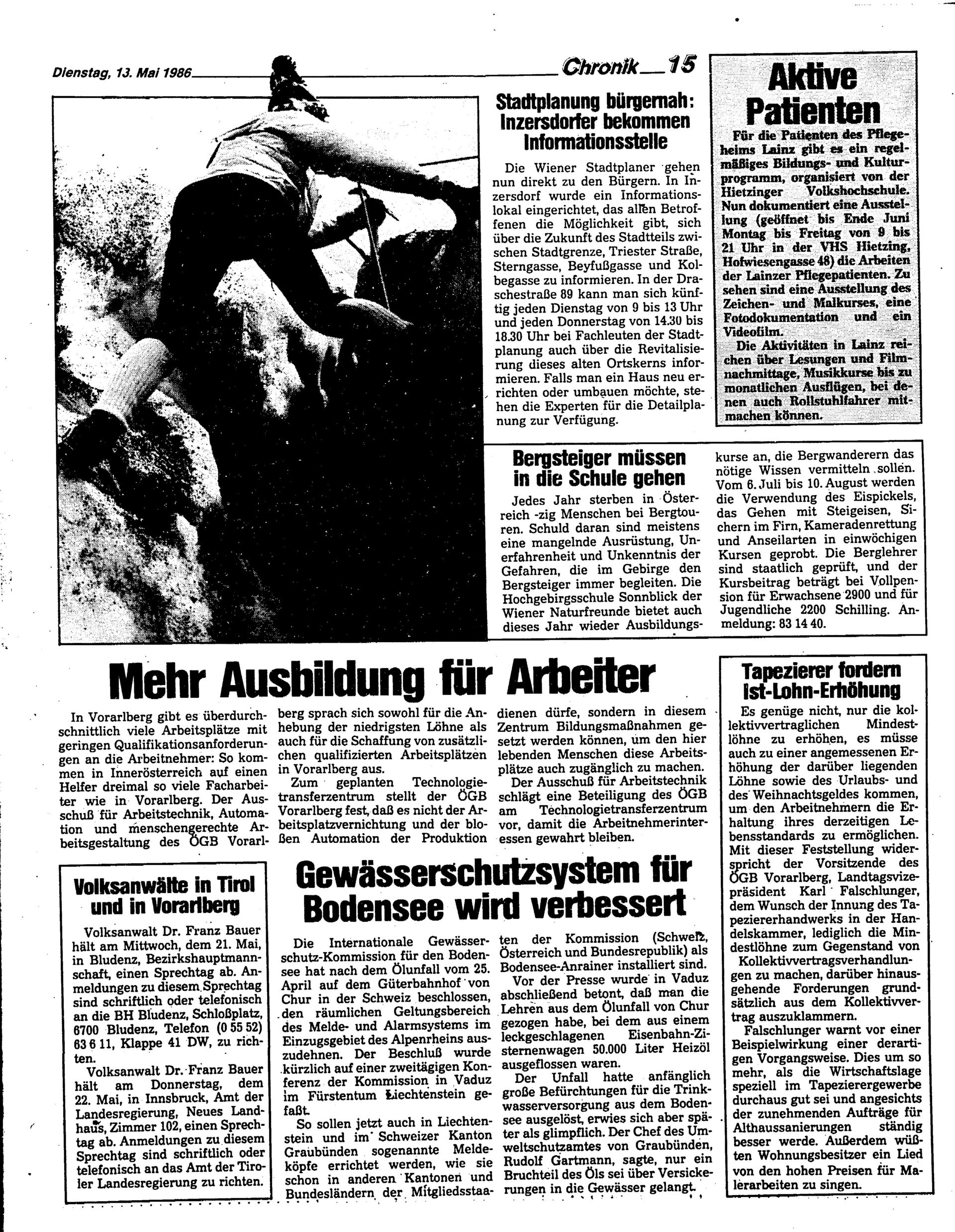 Ausgabe Di. 13.05.1986, Seite 15