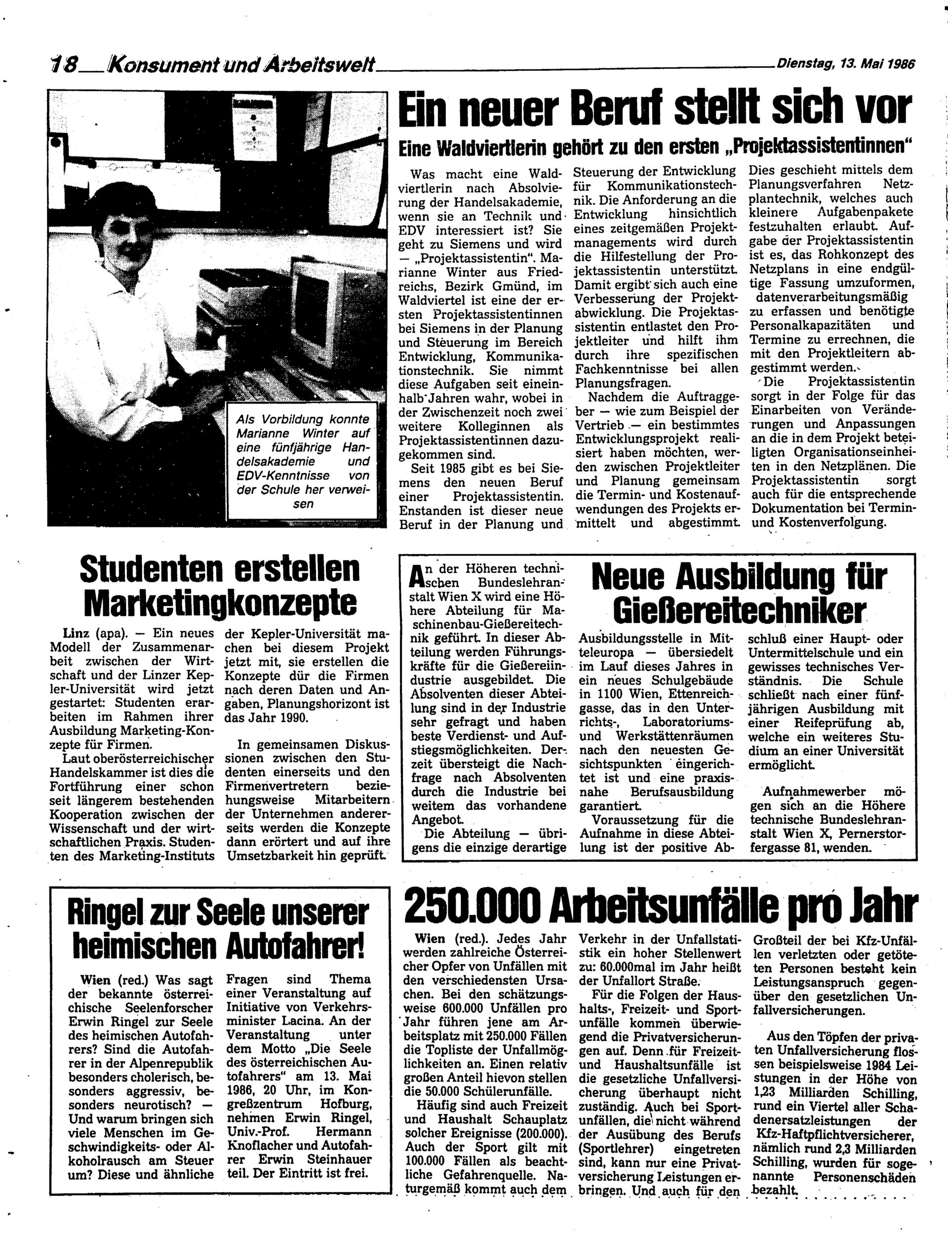 Ausgabe Di. 13.05.1986, Seite 18