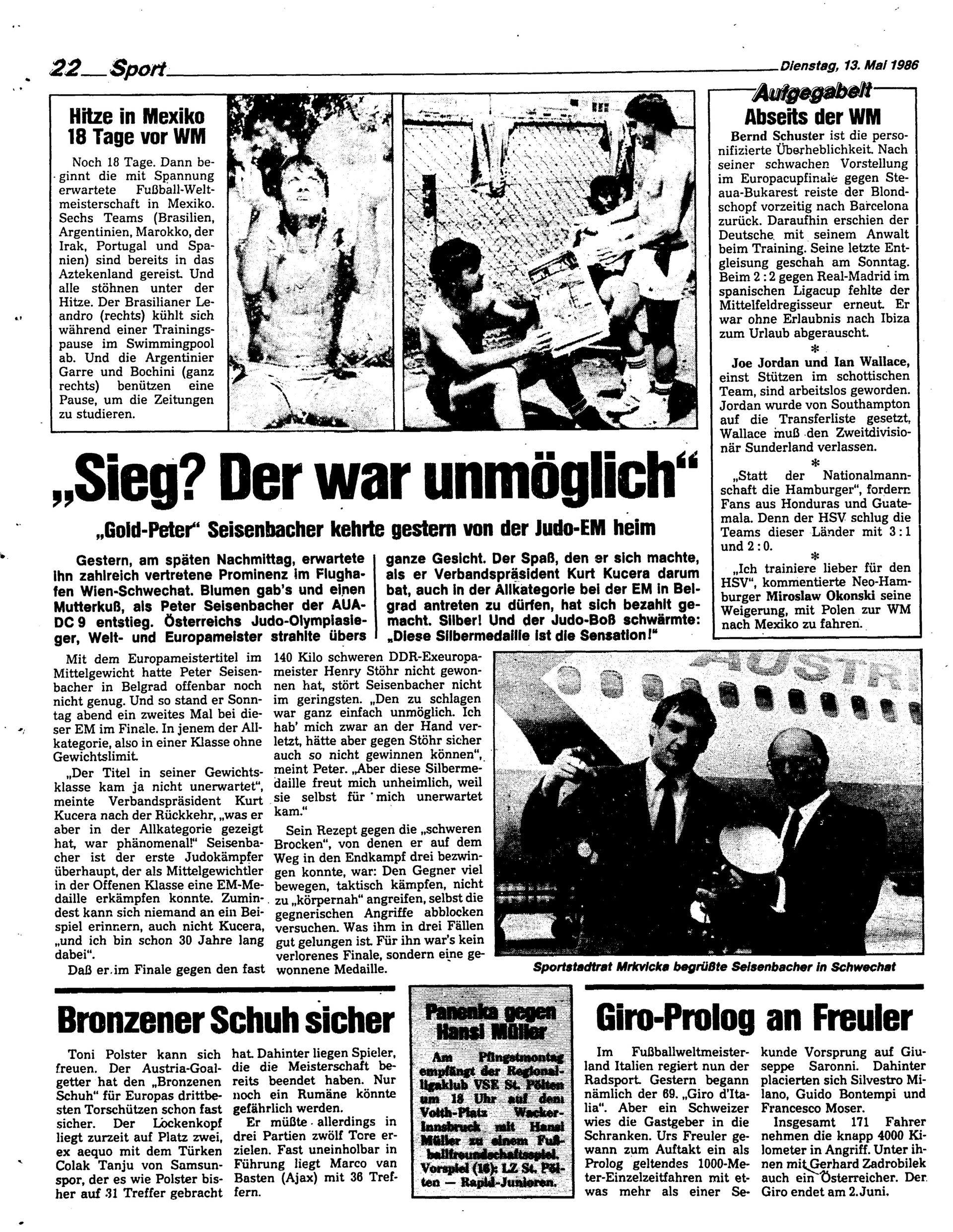 Ausgabe Di. 13.05.1986, Seite 22