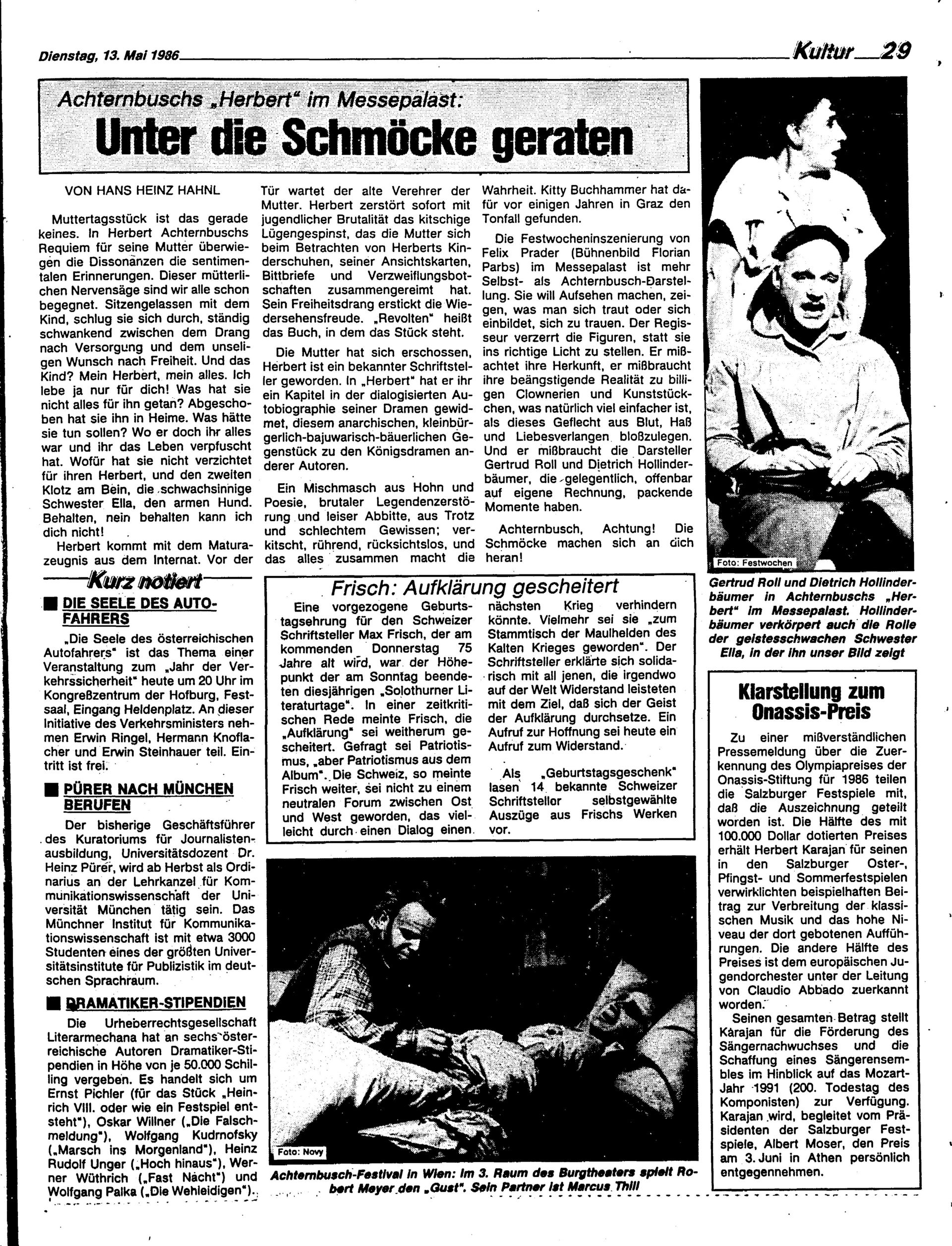 Ausgabe Di. 13.05.1986, Seite 29