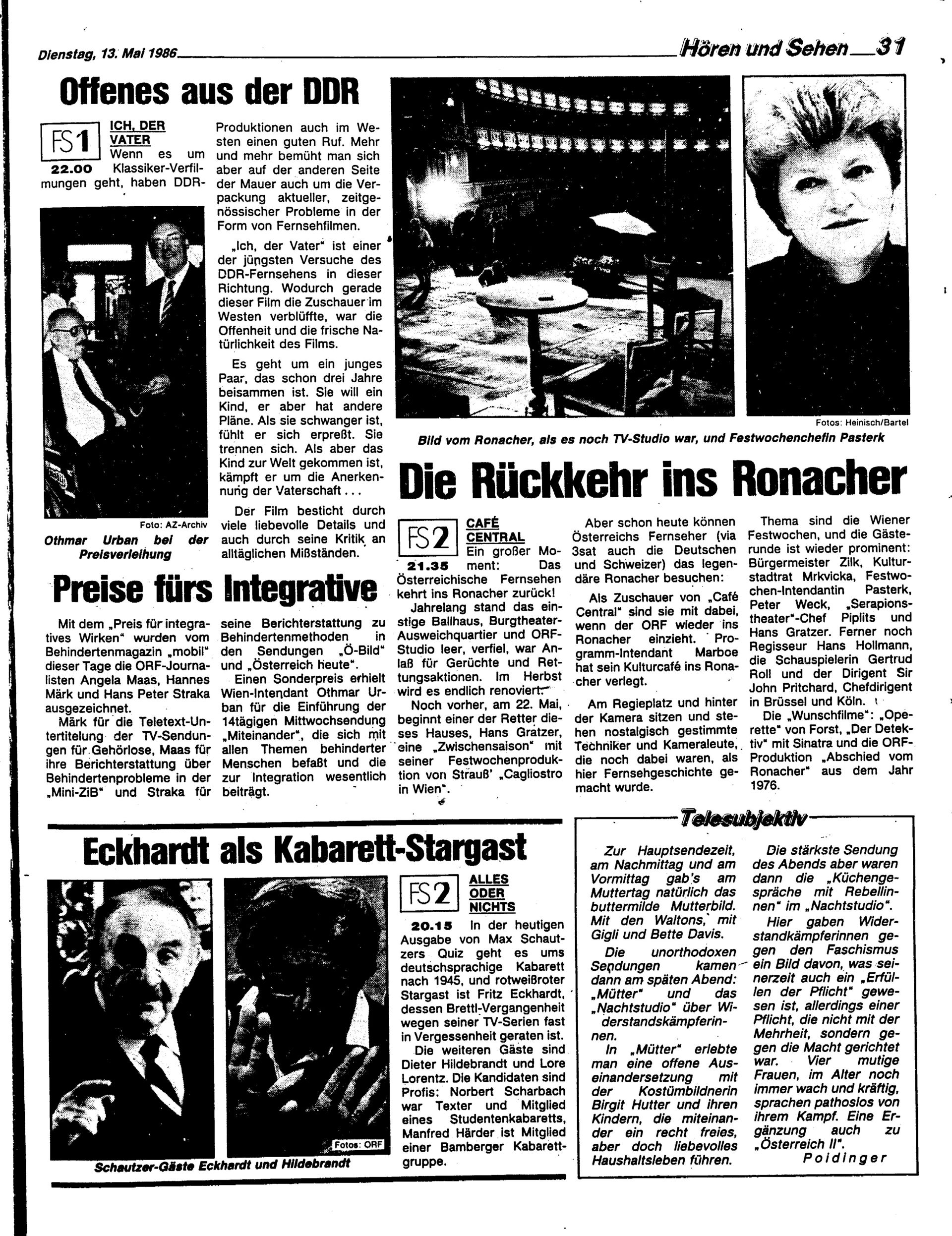 Ausgabe Di. 13.05.1986, Seite 31