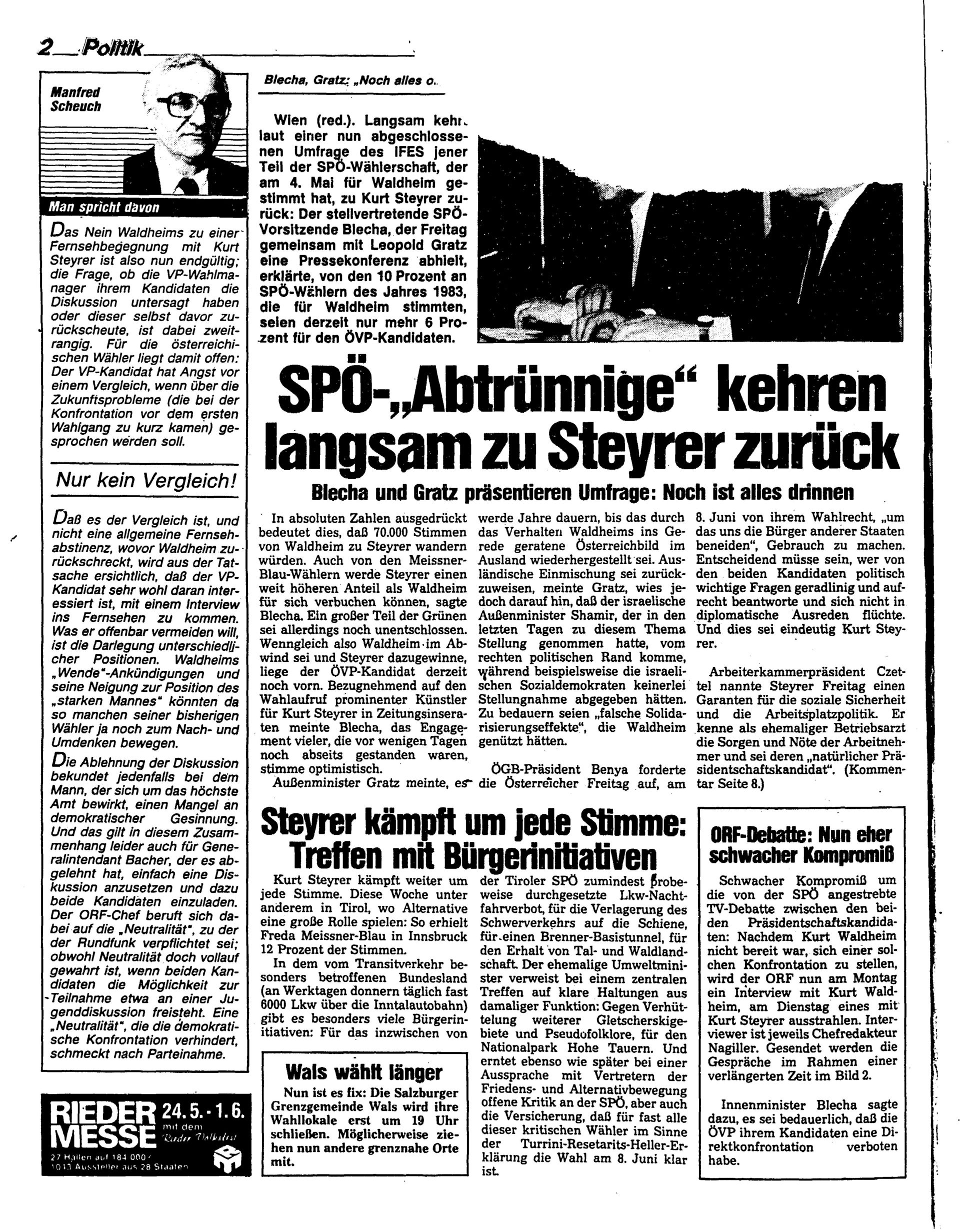 Ausgabe Sa. 31.05.1986, Seite 2