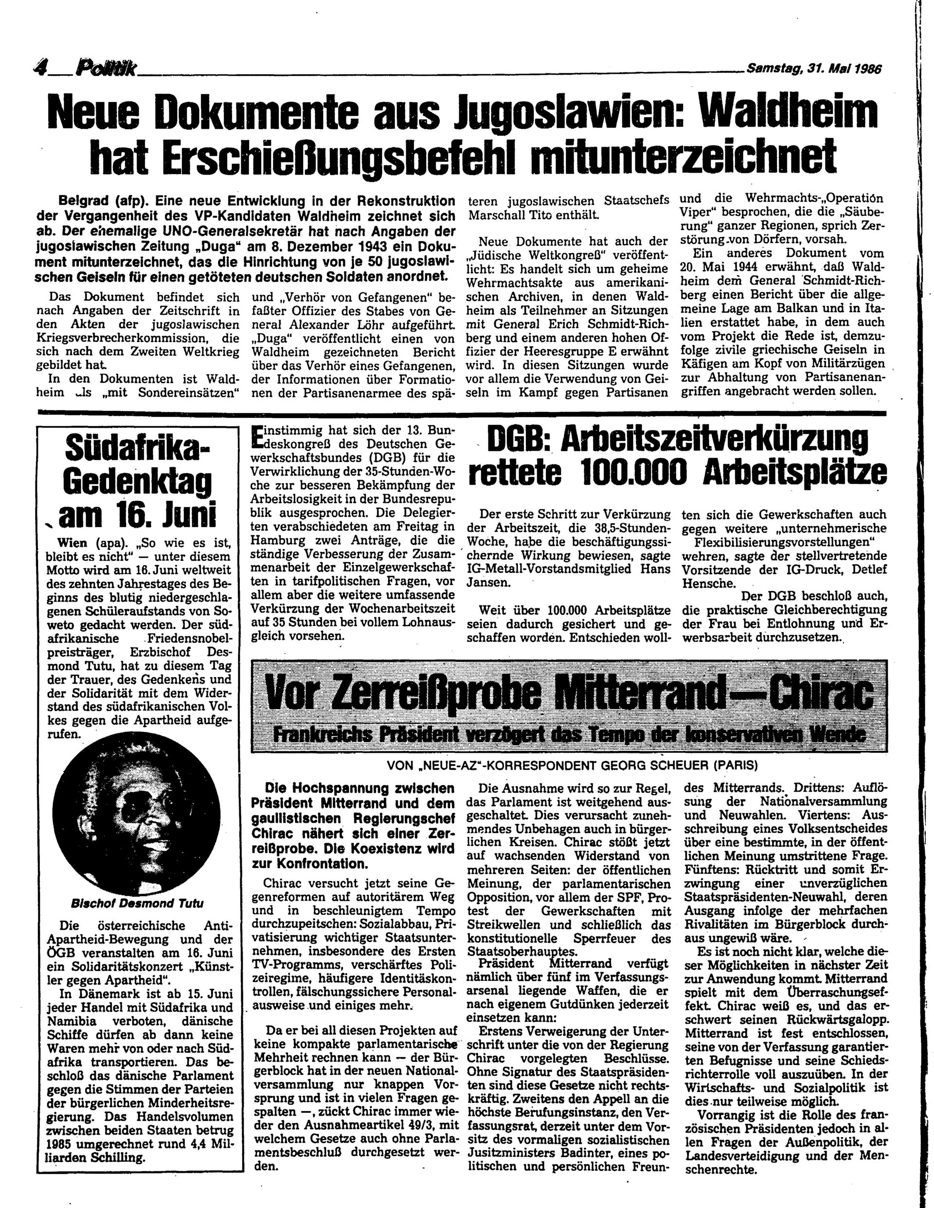 Ausgabe Sa. 31.05.1986, Seite 4