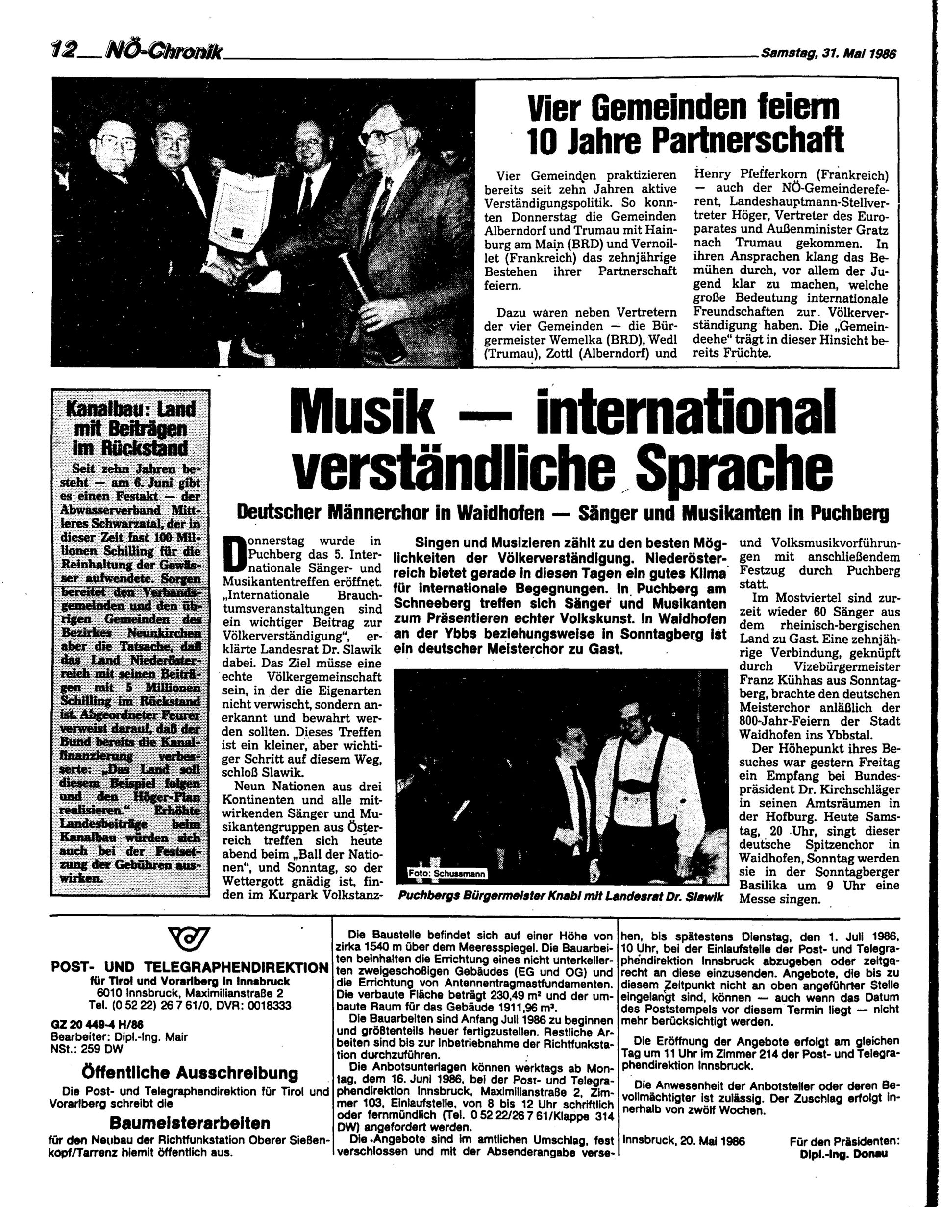 Ausgabe Sa. 31.05.1986, Seite 12