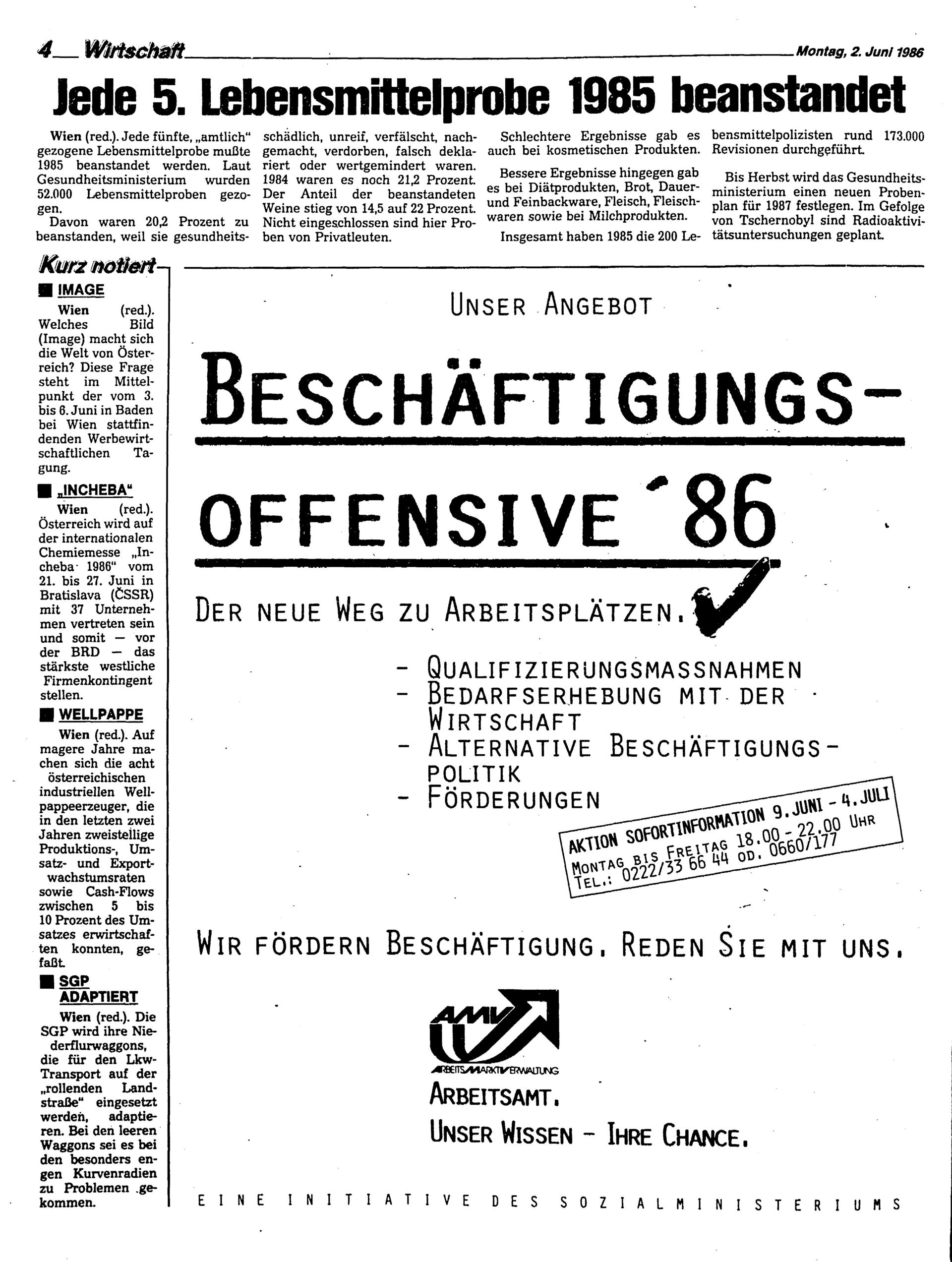 Ausgabe Mo. 02.06.1986, Seite 4