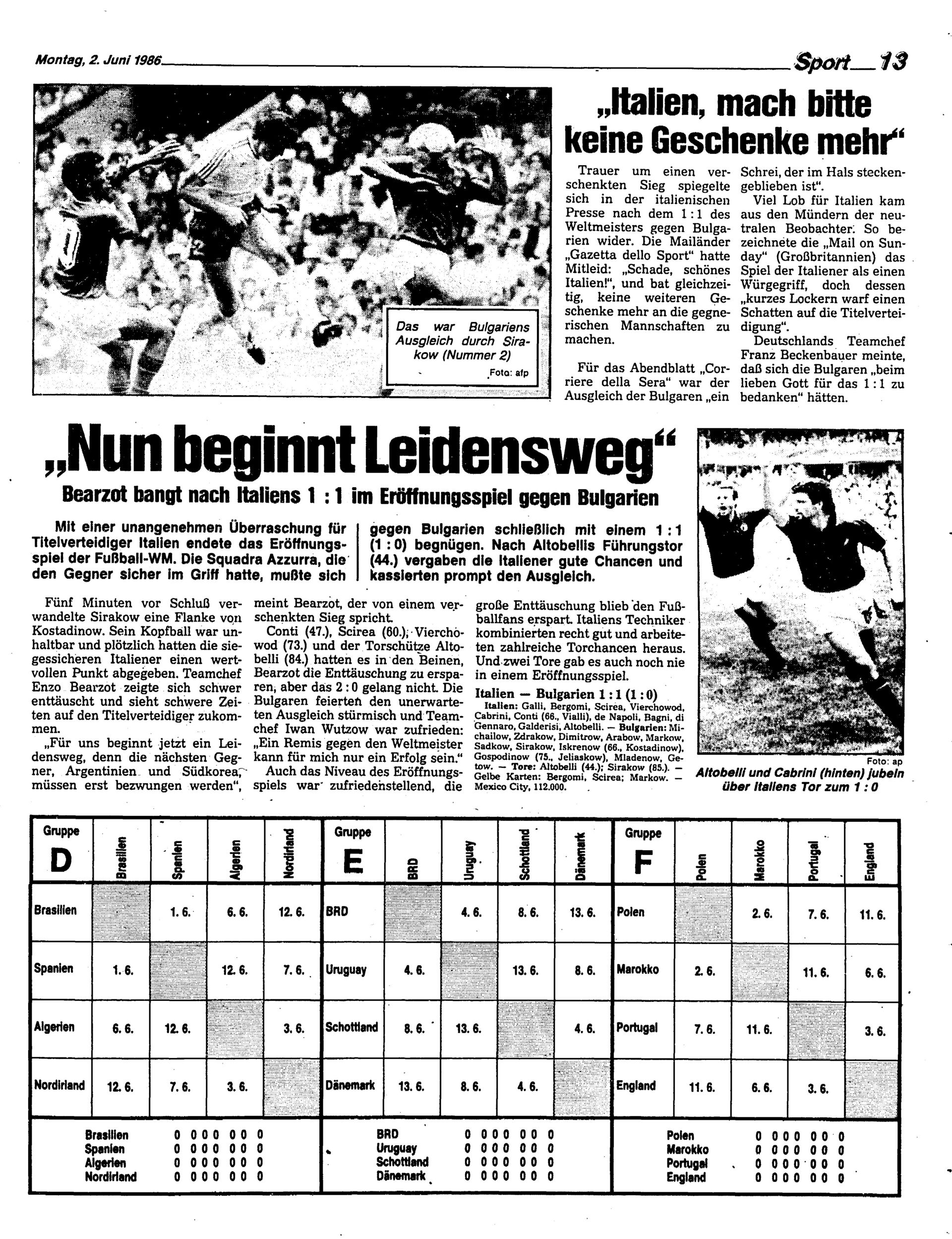 Ausgabe Mo. 02.06.1986, Seite 13