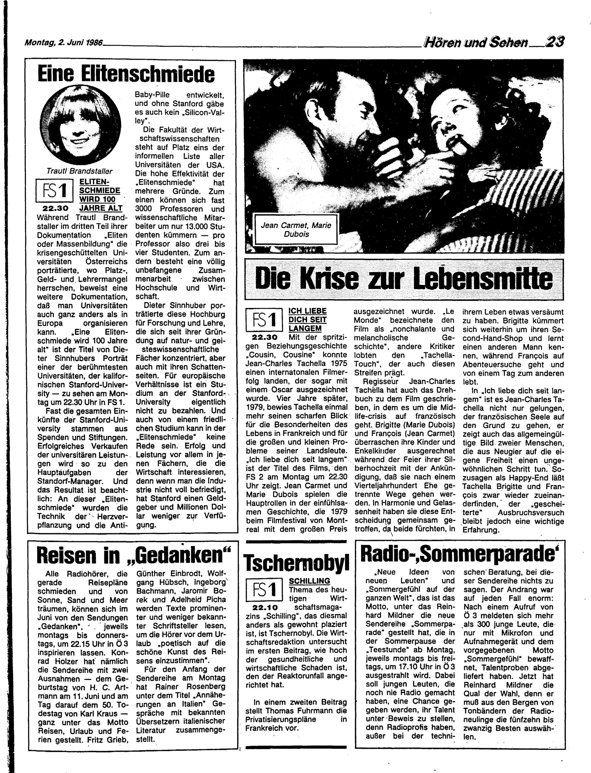 Ausgabe Mo. 02.06.1986, Seite 23