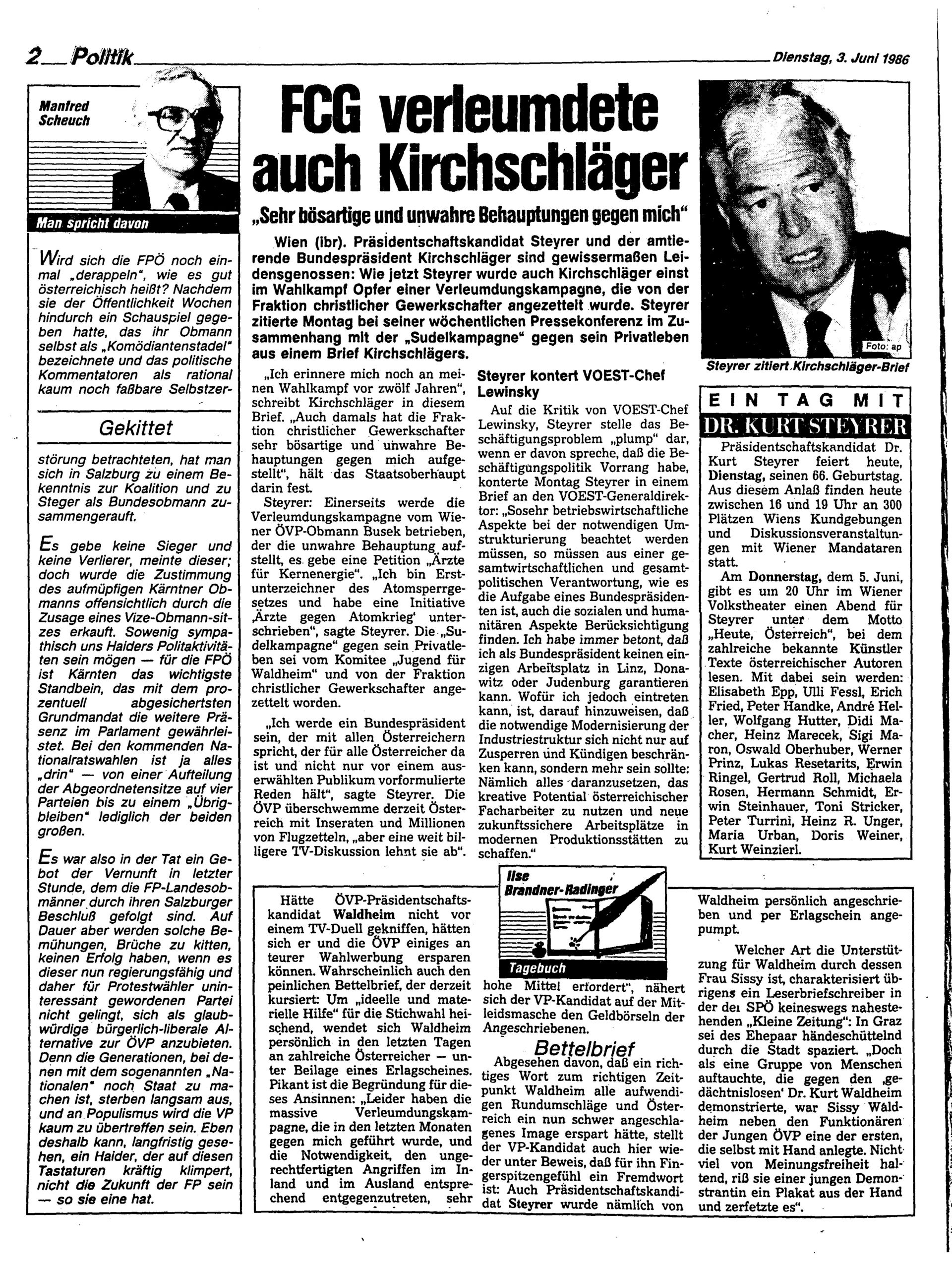 Ausgabe Di. 03.06.1986, Seite 2
