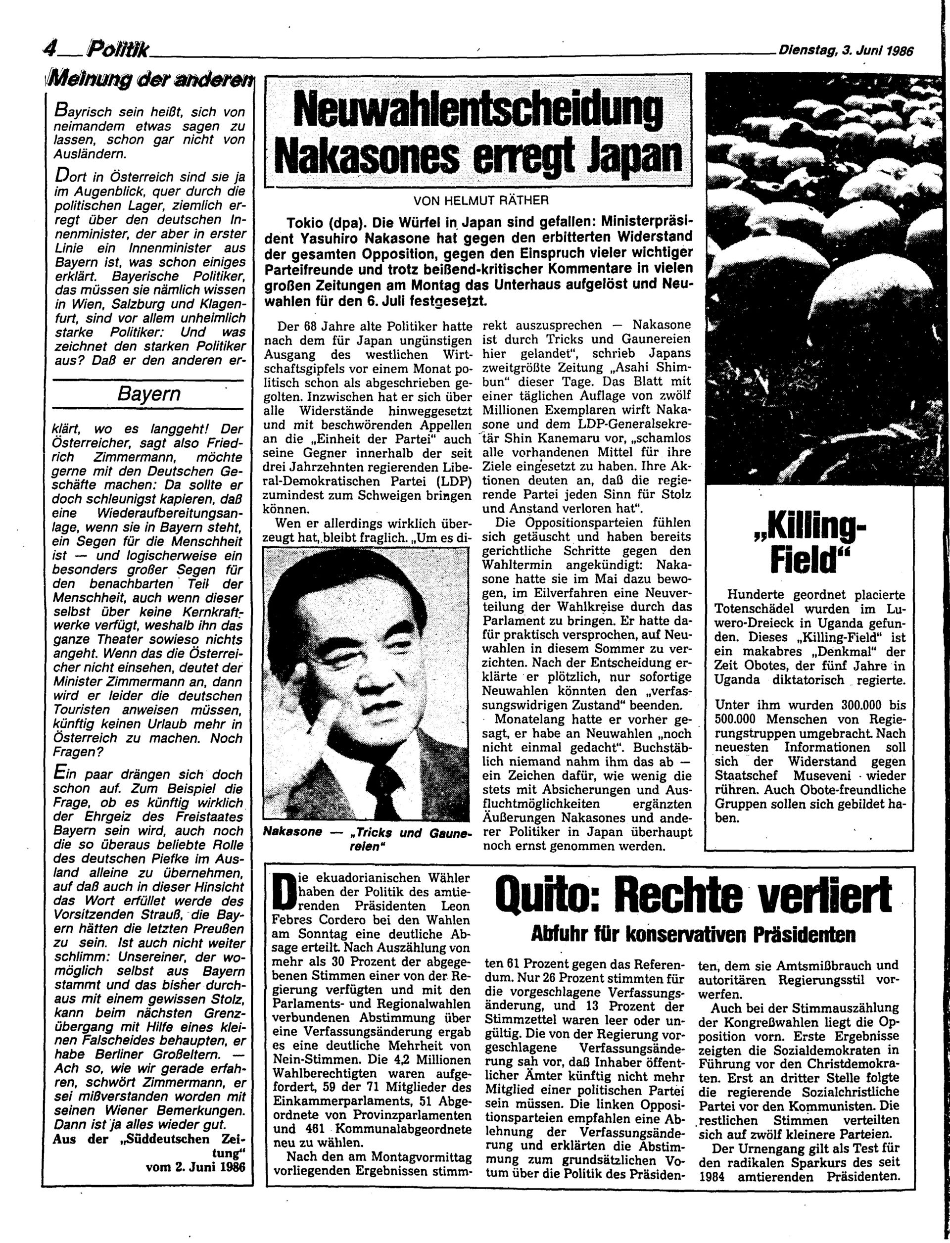 Ausgabe Di. 03.06.1986, Seite 4
