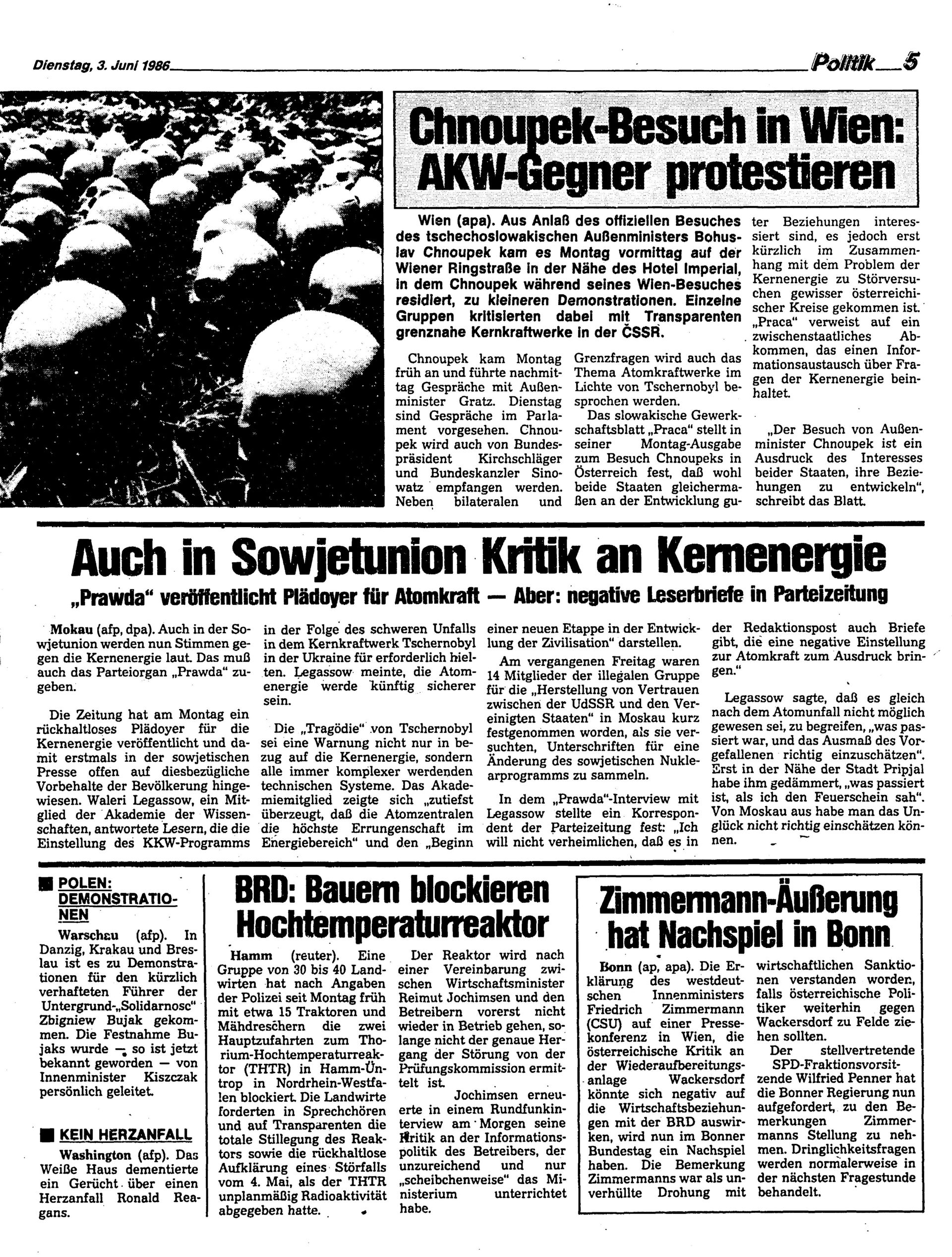 Ausgabe Di. 03.06.1986, Seite 5