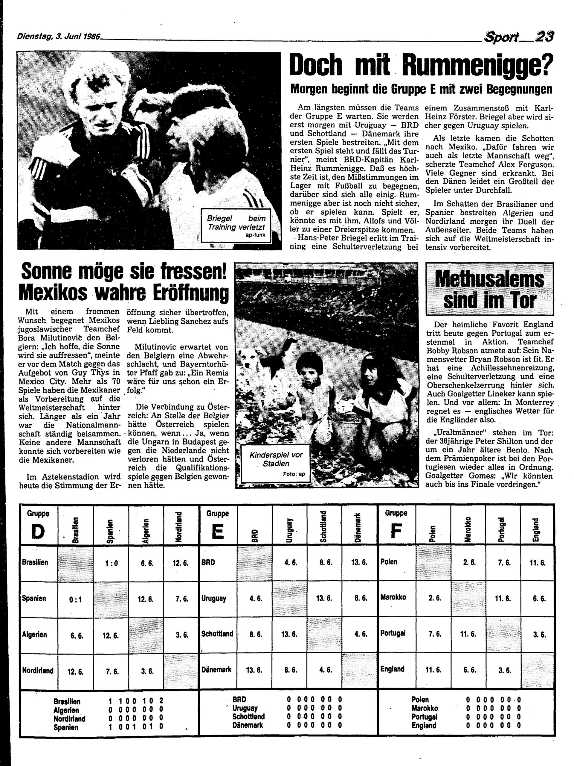 Ausgabe Di. 03.06.1986, Seite 23