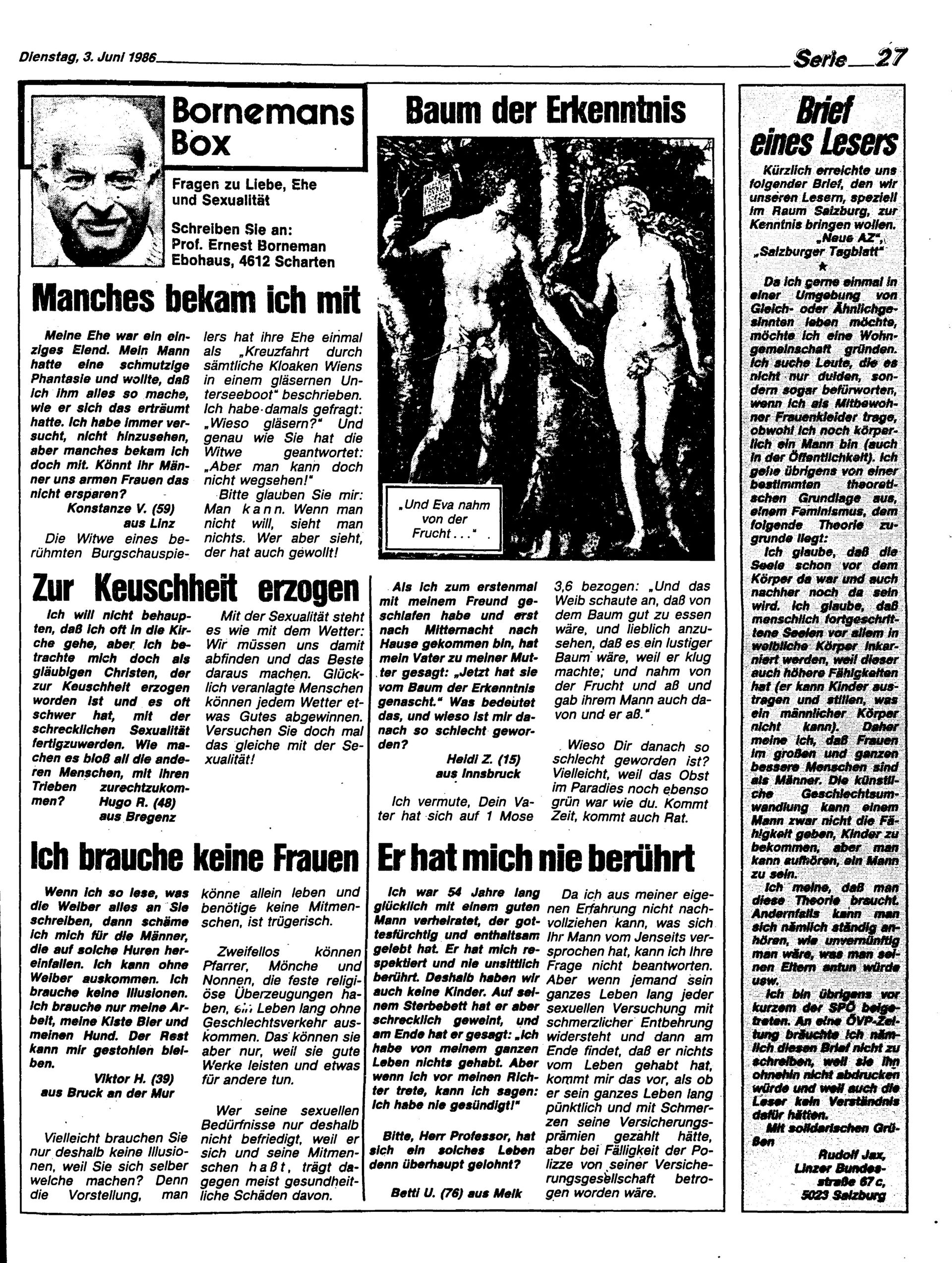 Ausgabe Di. 03.06.1986, Seite 27