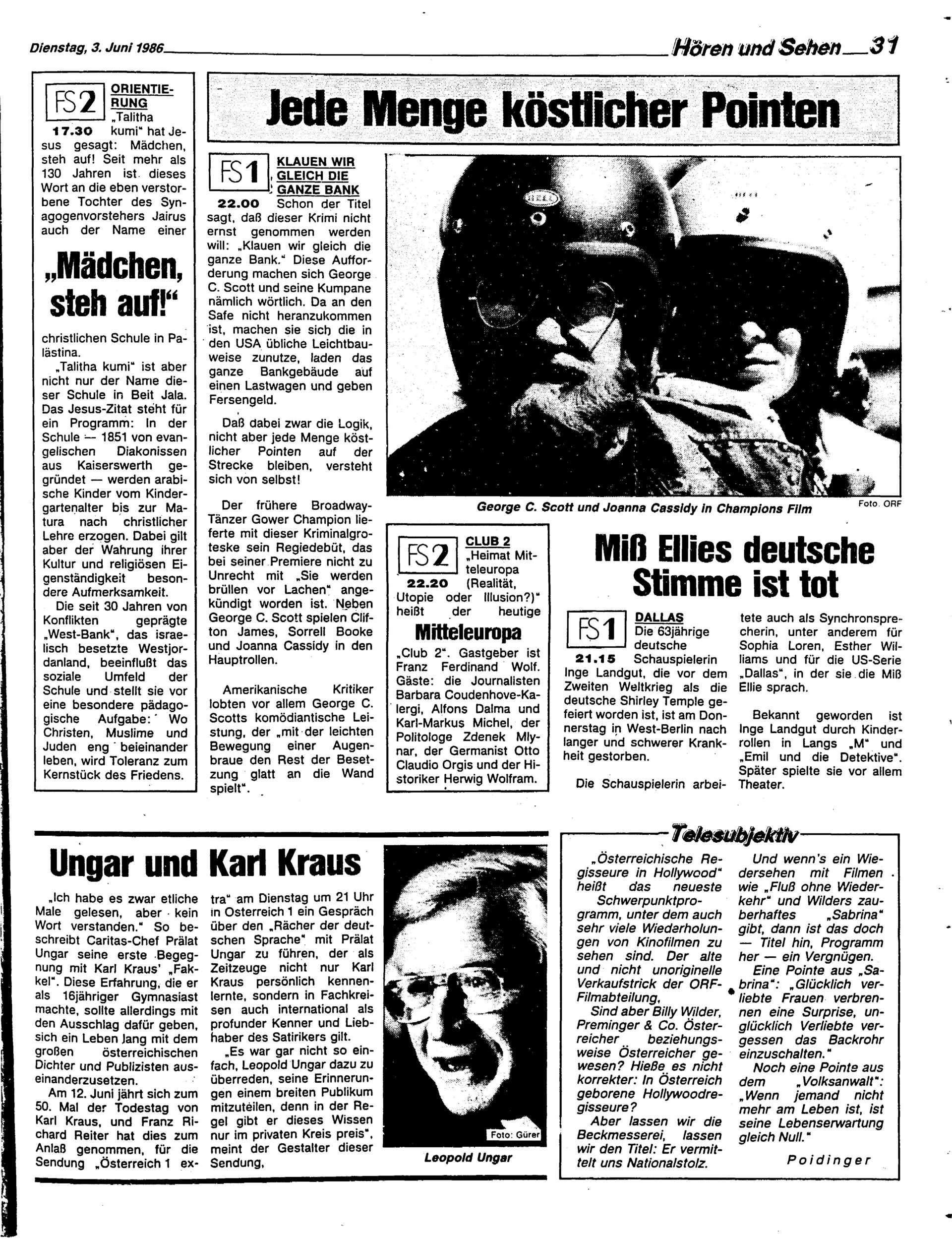 Ausgabe Di. 03.06.1986, Seite 31