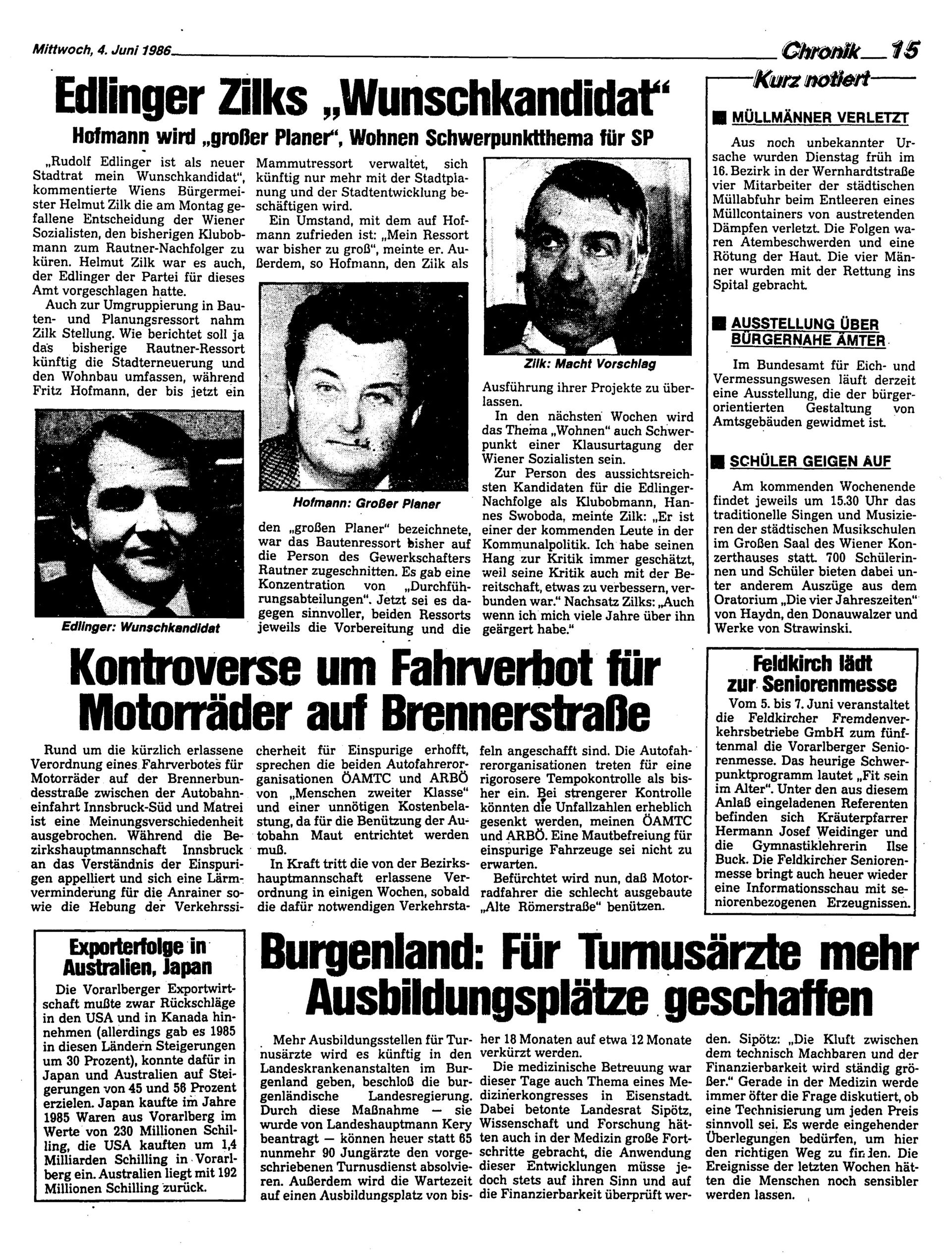 Ausgabe Mi. 04.06.1986, Seite 15