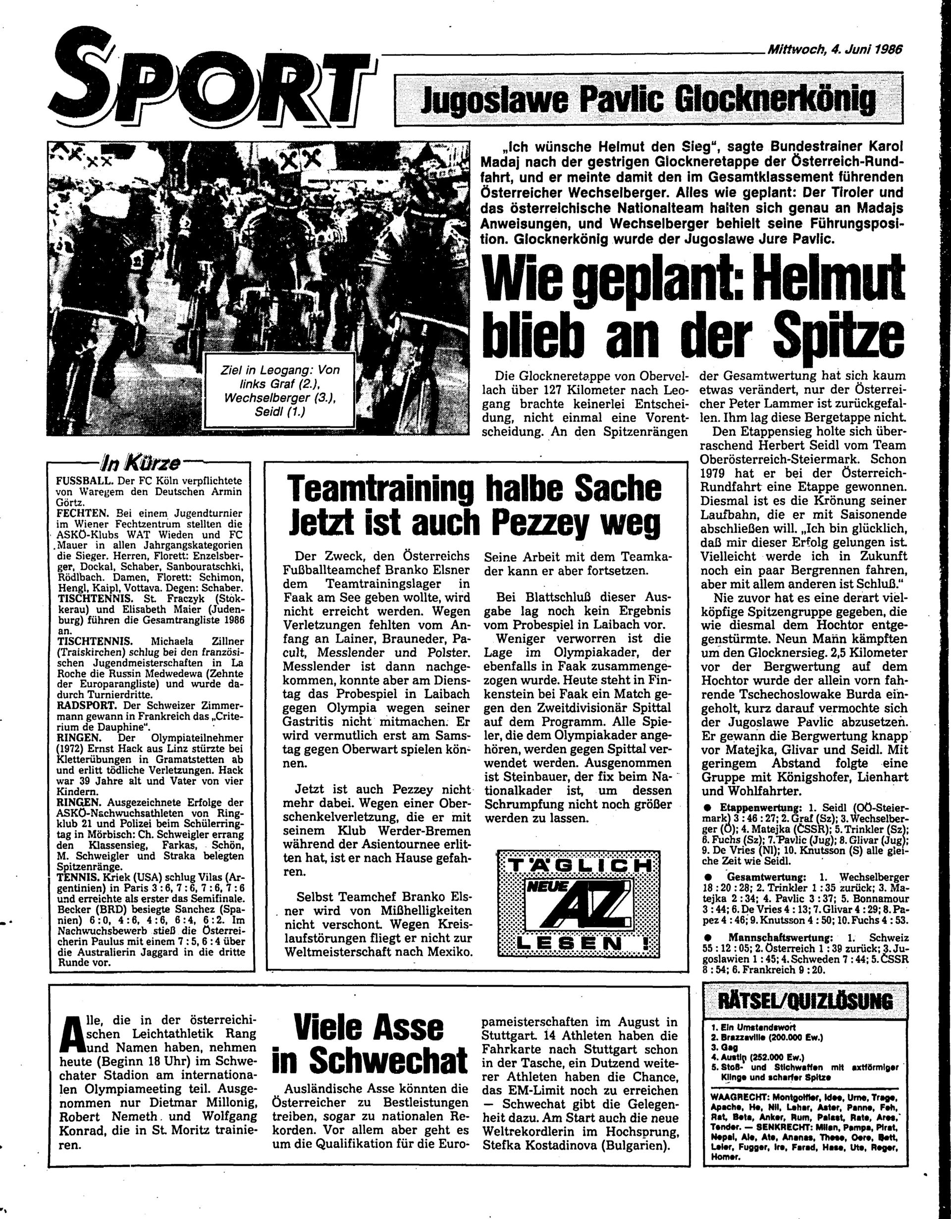 Ausgabe Mi. 04.06.1986, Seite 22