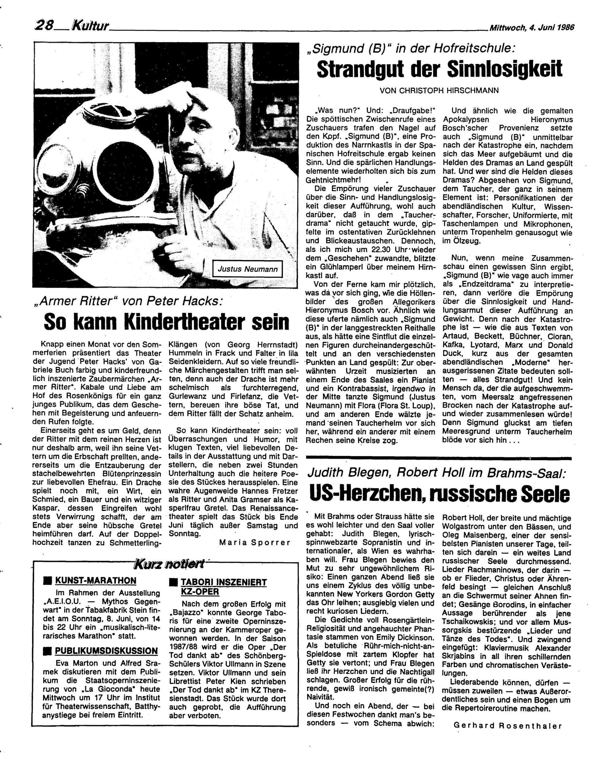 Ausgabe Mi. 04.06.1986, Seite 28