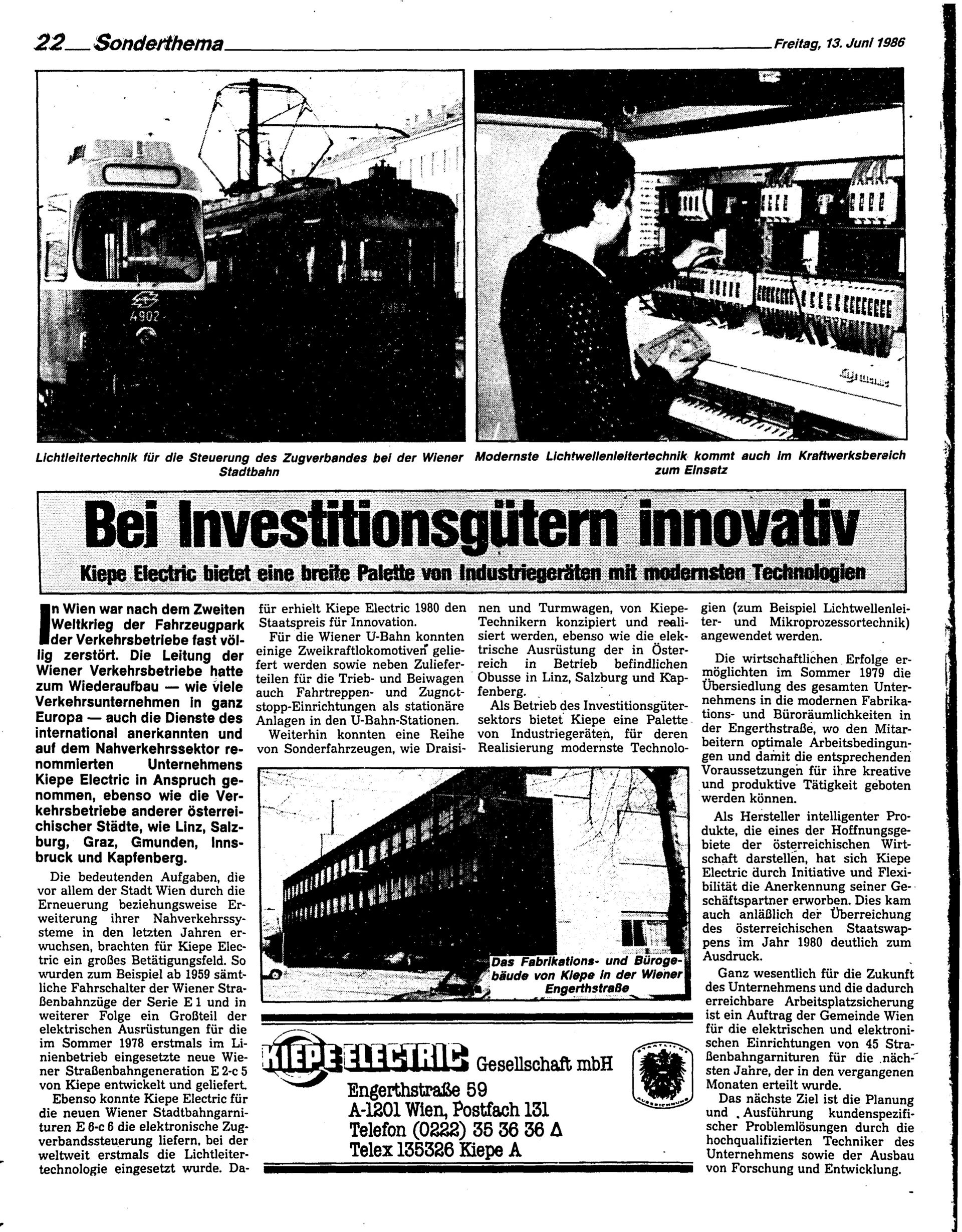 Ausgabe Fr. 13.06.1986, Seite 22