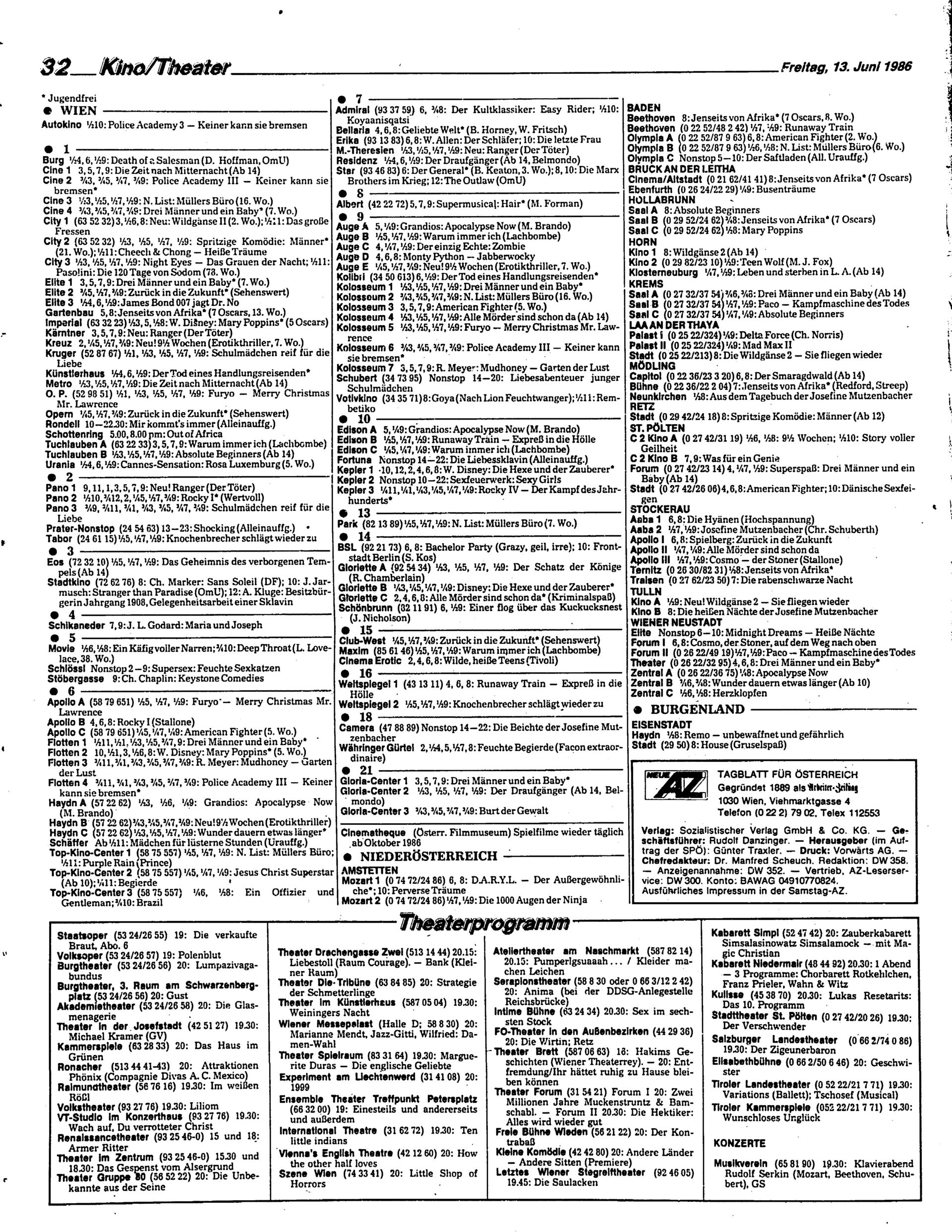 Ausgabe Fr. 13.06.1986, Seite 32