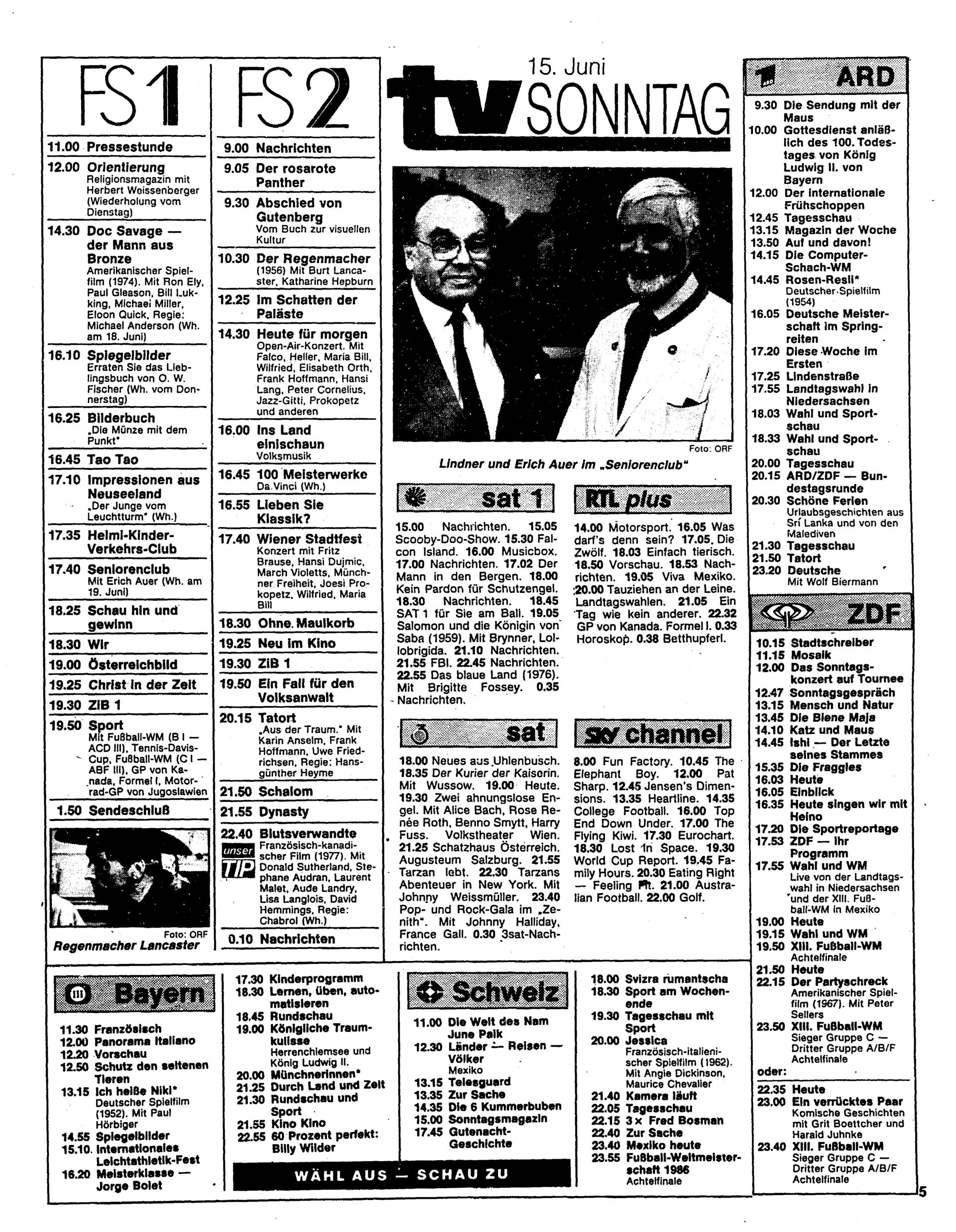 Beilage 1 Fr. 13.06.1986, Seite 5