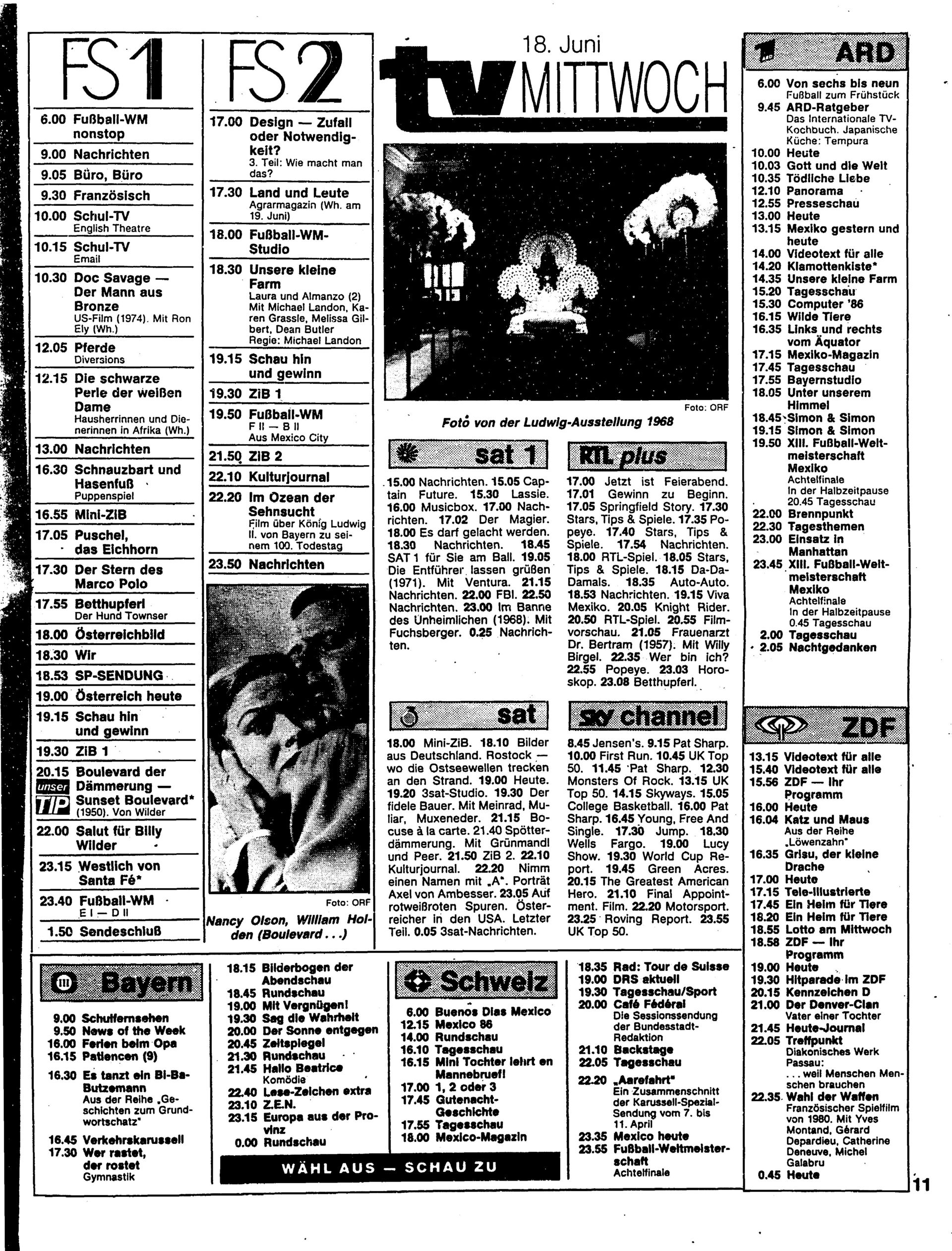 Beilage 1 Fr. 13.06.1986, Seite 11