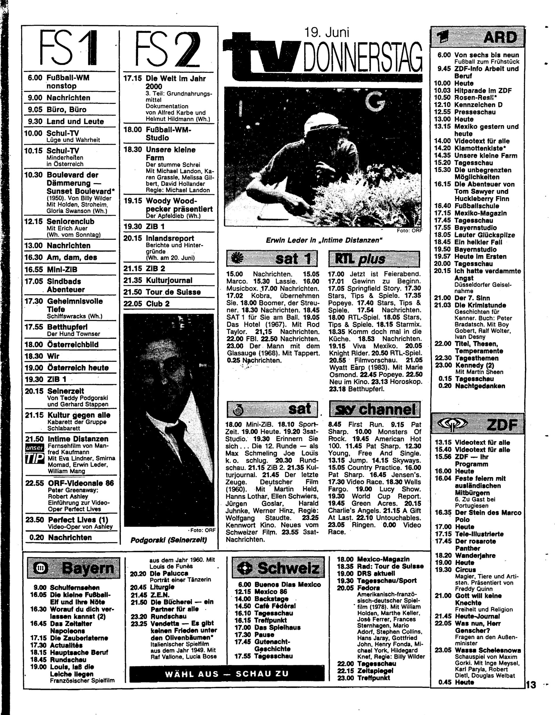 Beilage 1 Fr. 13.06.1986, Seite 13