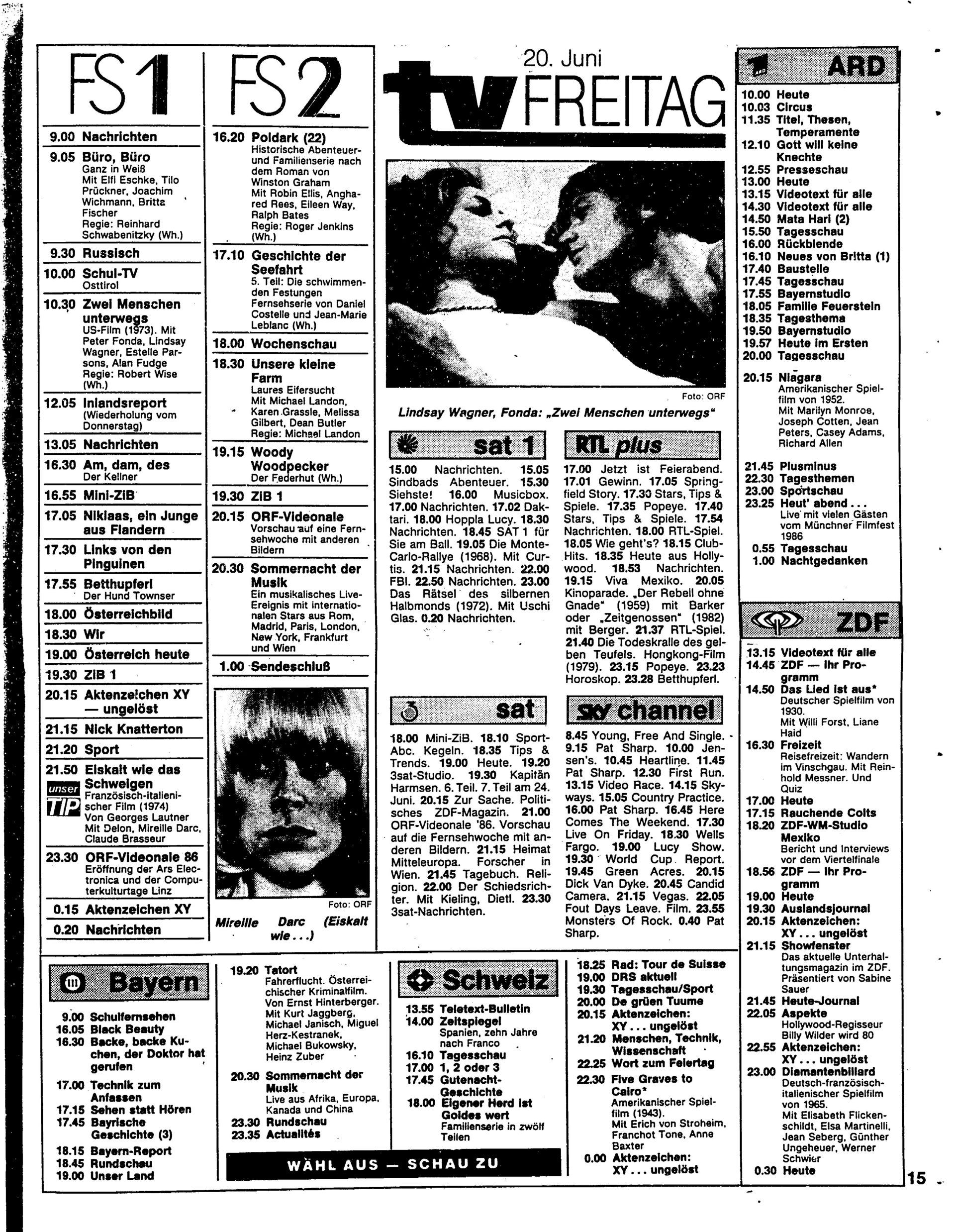 Beilage 1 Fr. 13.06.1986, Seite 15