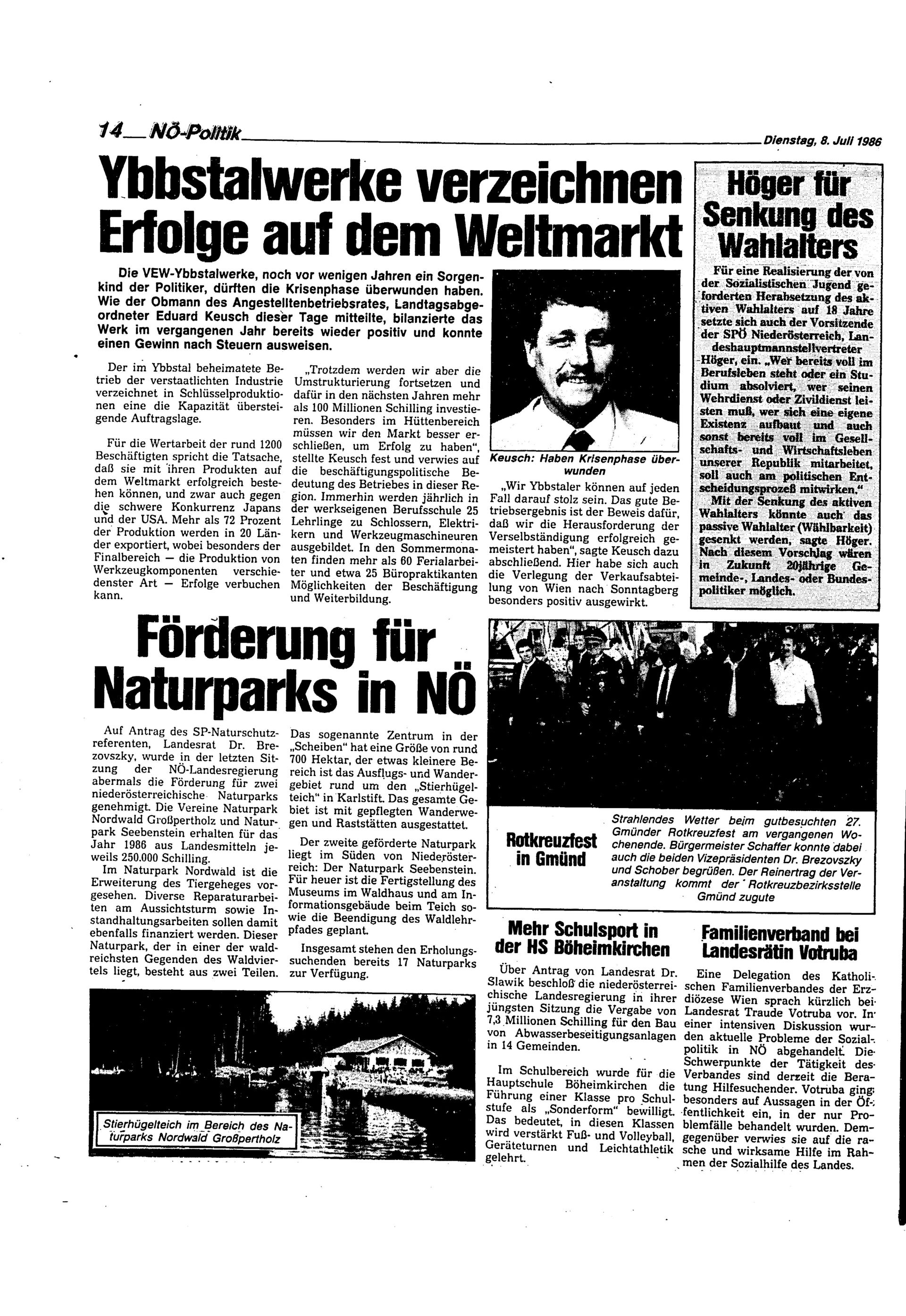 Ausgabe Di. 08.07.1986, Seite 14