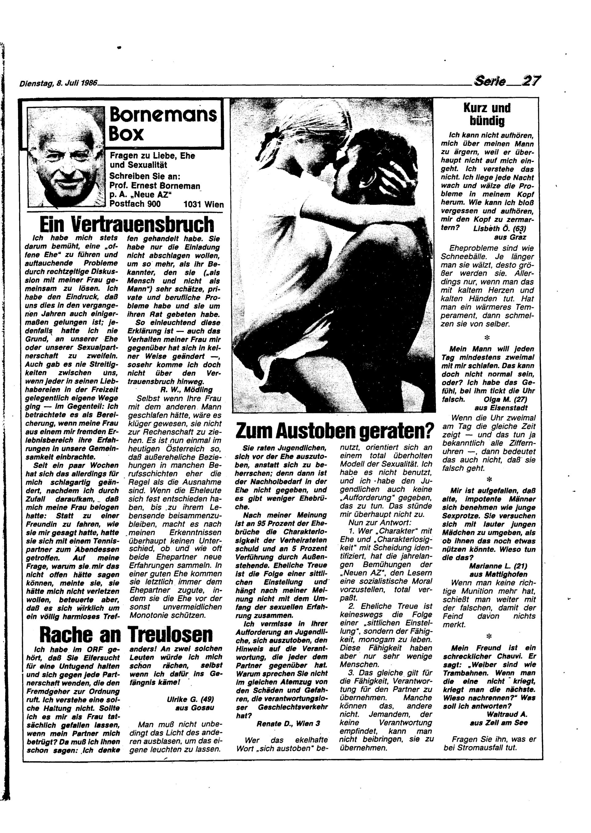 Ausgabe Di. 08.07.1986, Seite 27